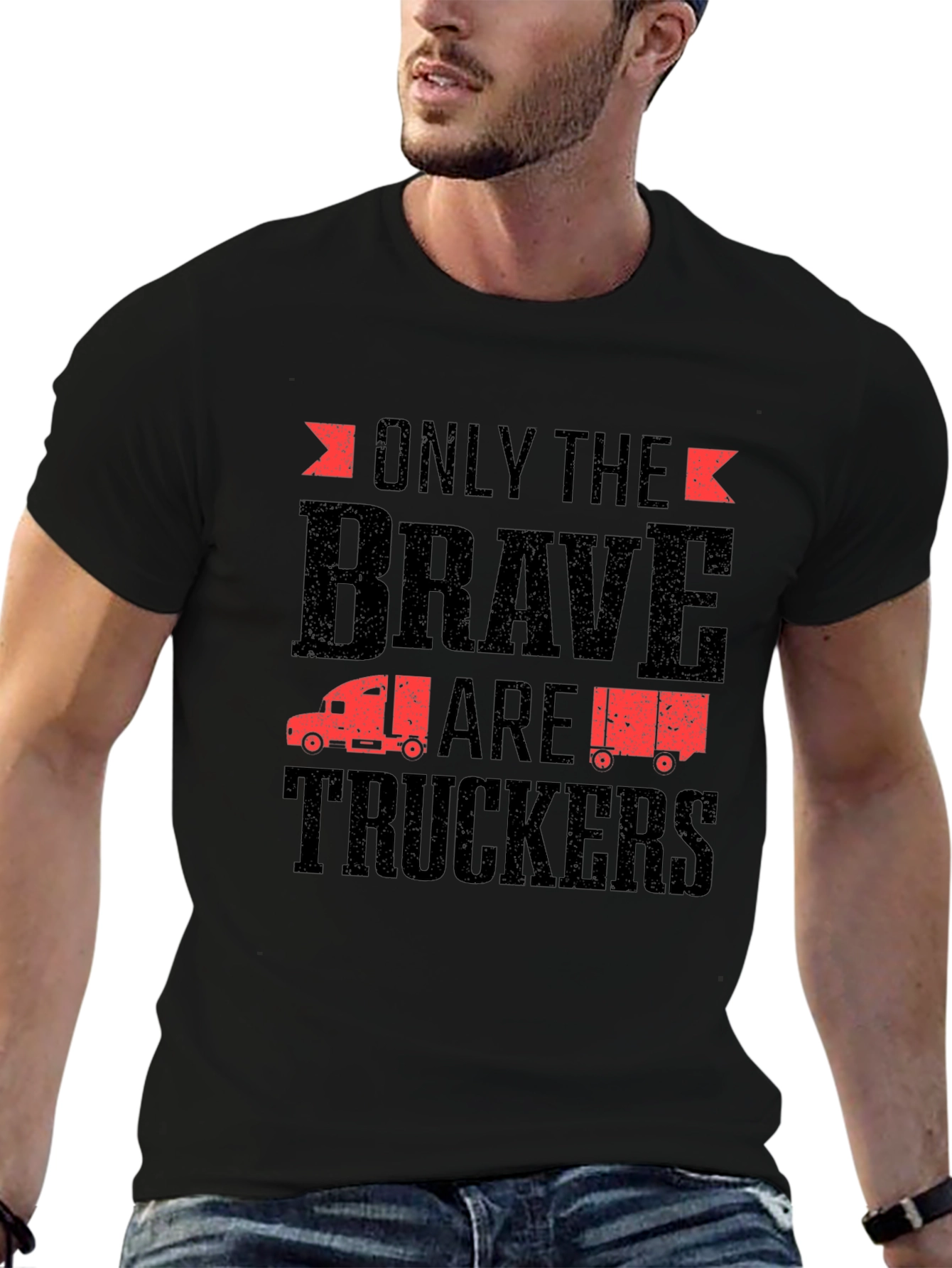 Only The Brave Are Truckers Graphic T-Shirt