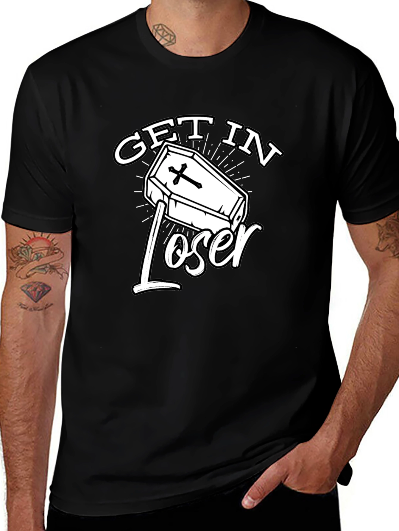Get in Loser Coffin T-Shirt - Graphic Tee