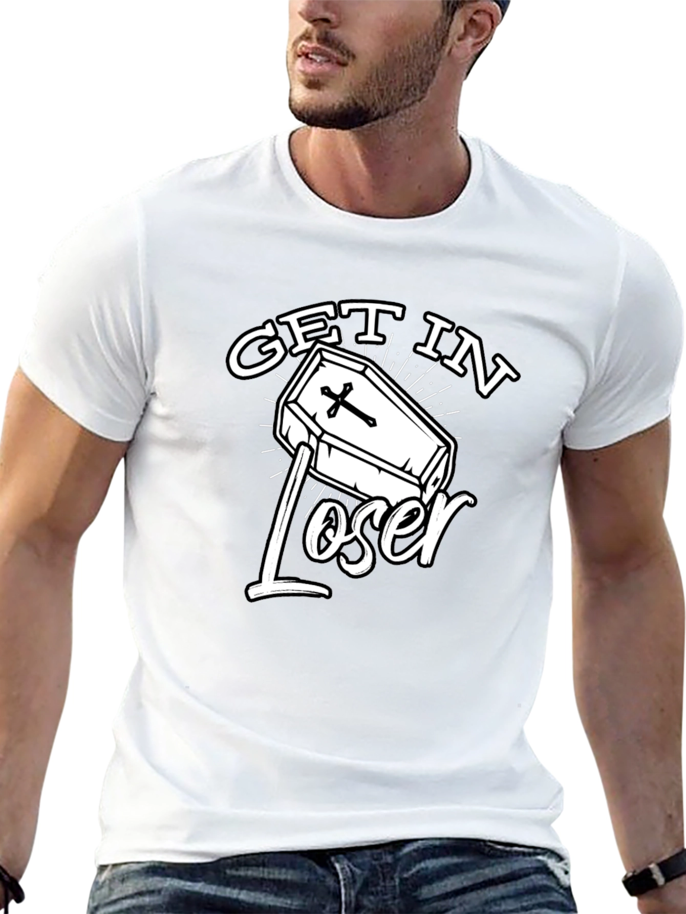 Get in Loser Coffin T-Shirt - Graphic Tee