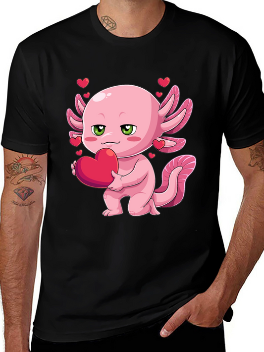 Axolotl Heart T-Shirt - Valentines Day Gift