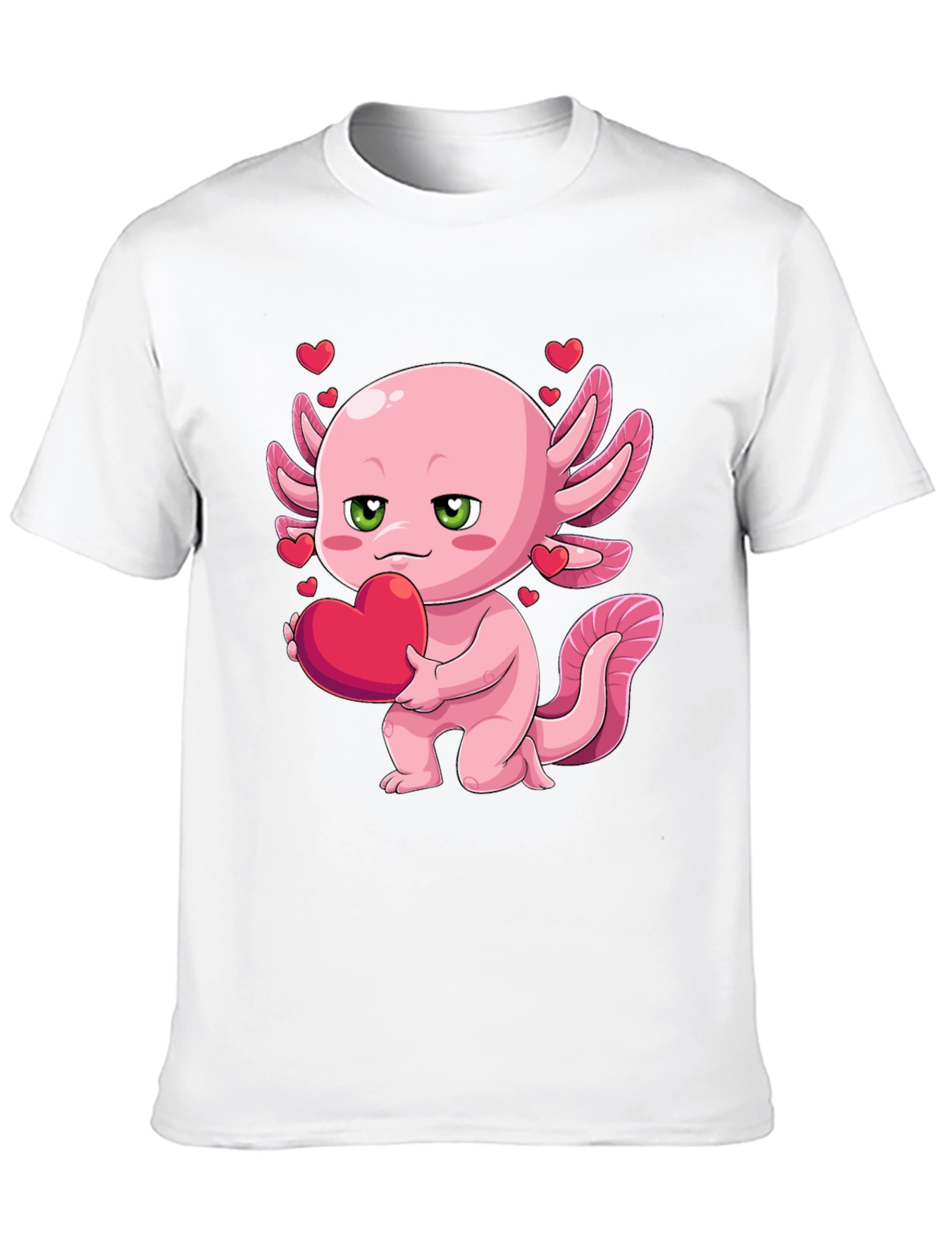 Axolotl Heart T-Shirt - Valentines Day Gift