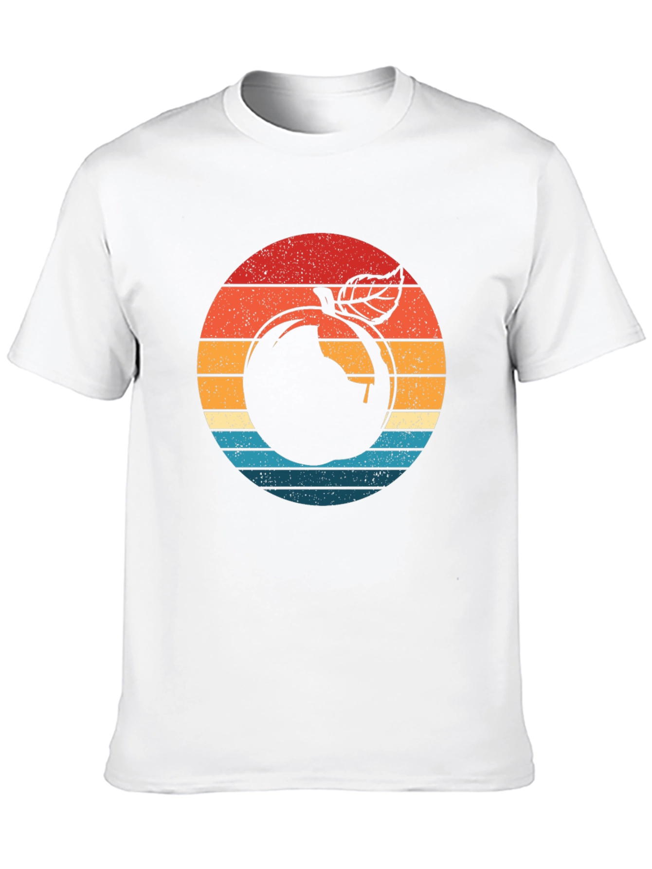 Retro Apple Graphic Black T-Shirt