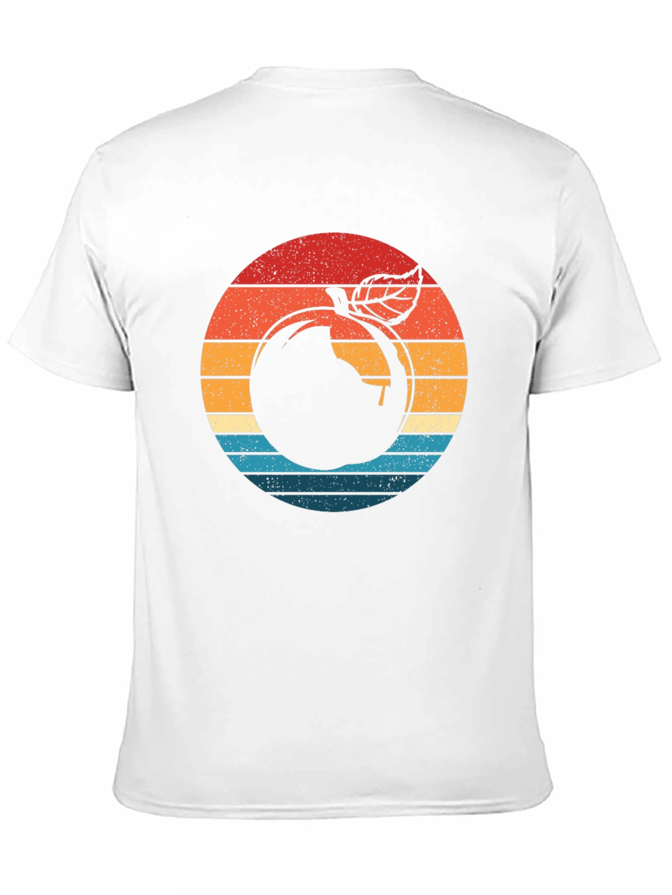 Retro Apple Graphic Black T-Shirt