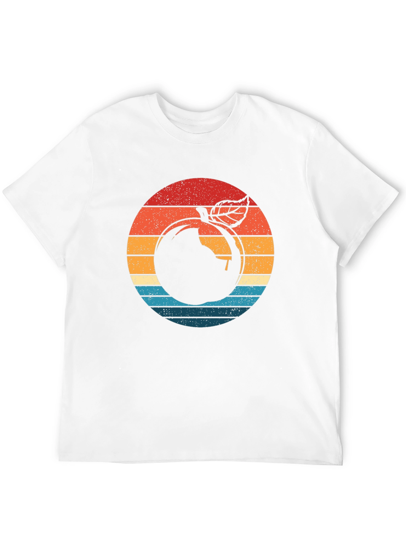 Retro Apple Graphic Black T-Shirt