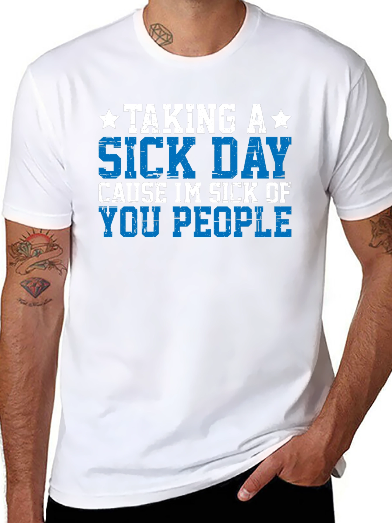 Taking a Sick Day T-Shirt - Funny Graphic Tee