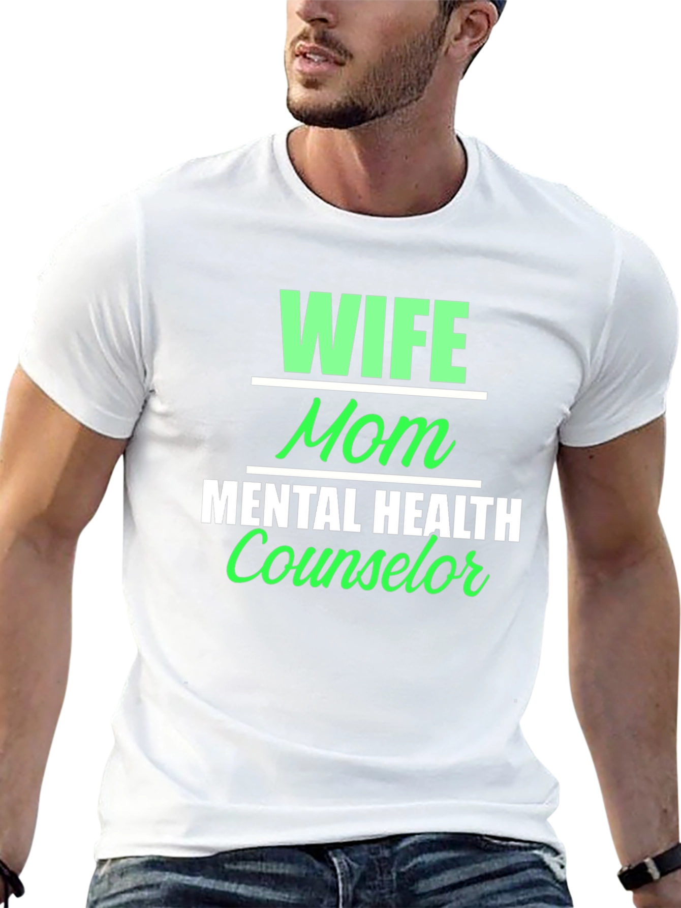 Wife Mom Mental Health Counselor T-Shirt