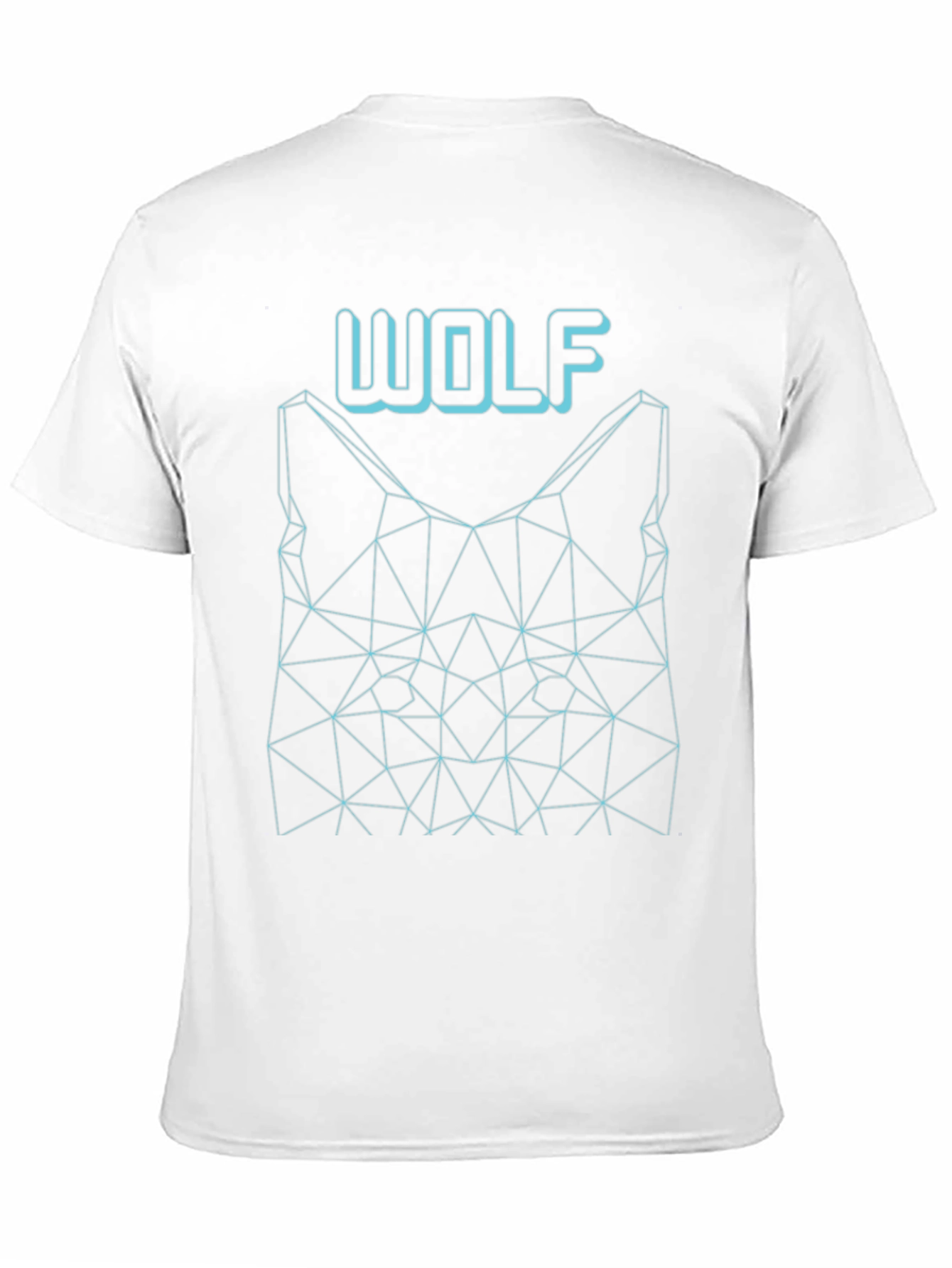 Geometric Wolf Tee - Modern Graphic Print
