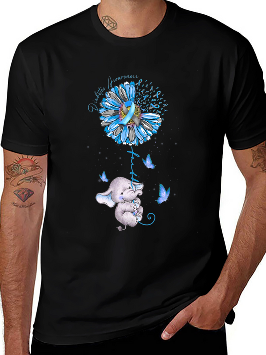 Diabetes Awareness Elephant T-Shirt
