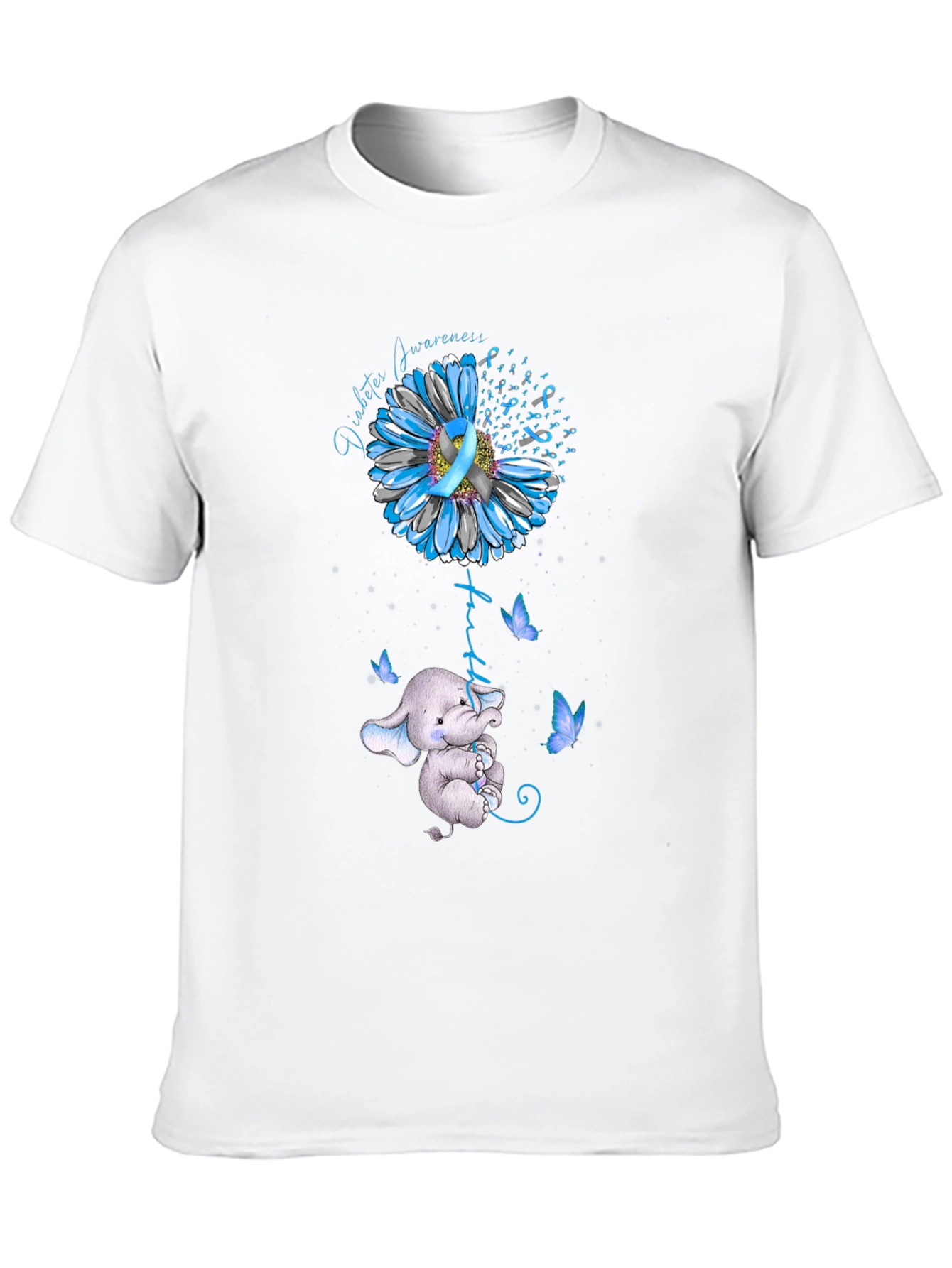 Diabetes Awareness Elephant T-Shirt
