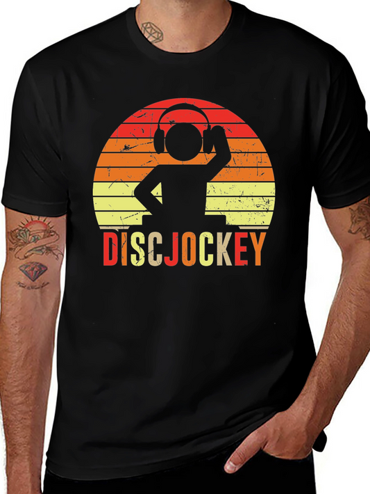 Vintage Disc Jockey Graphic T-Shirt