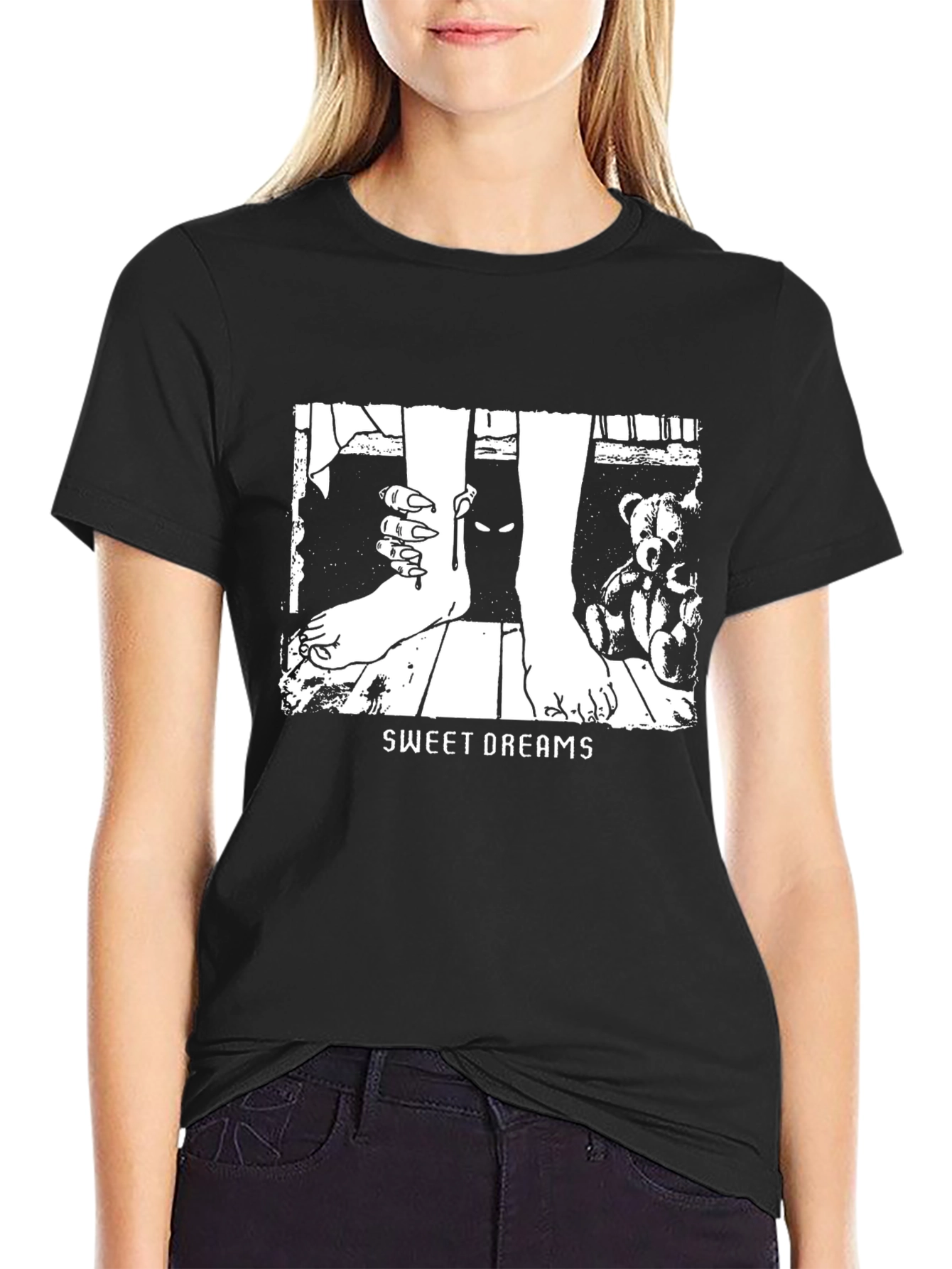 Sweet Dreams Graphic Tee - Black