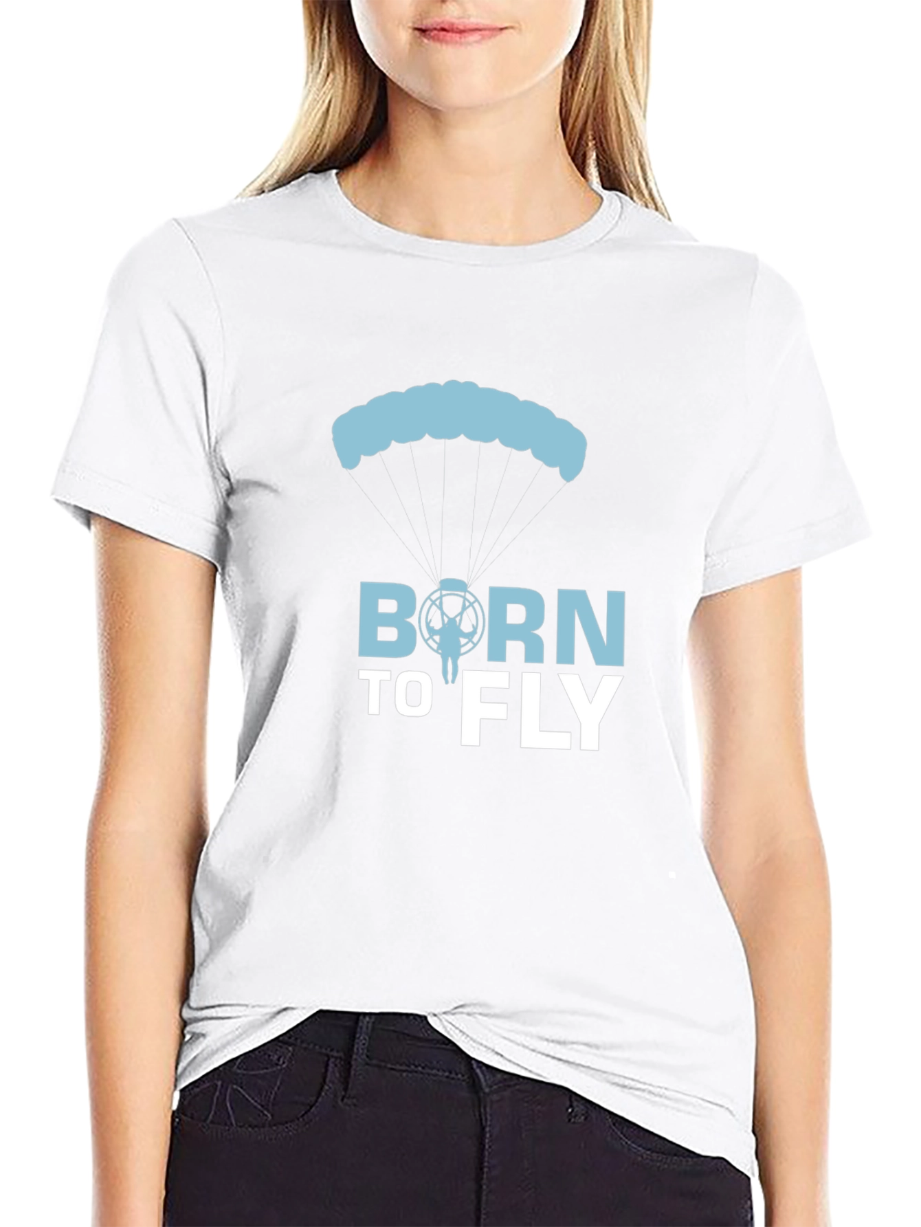 Born to Fly T-Shirt - Skydiving Parachute Tee