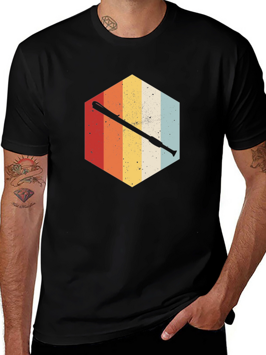 Retro Baseball Bat T-Shirt - Vintage Style Graphic Tee