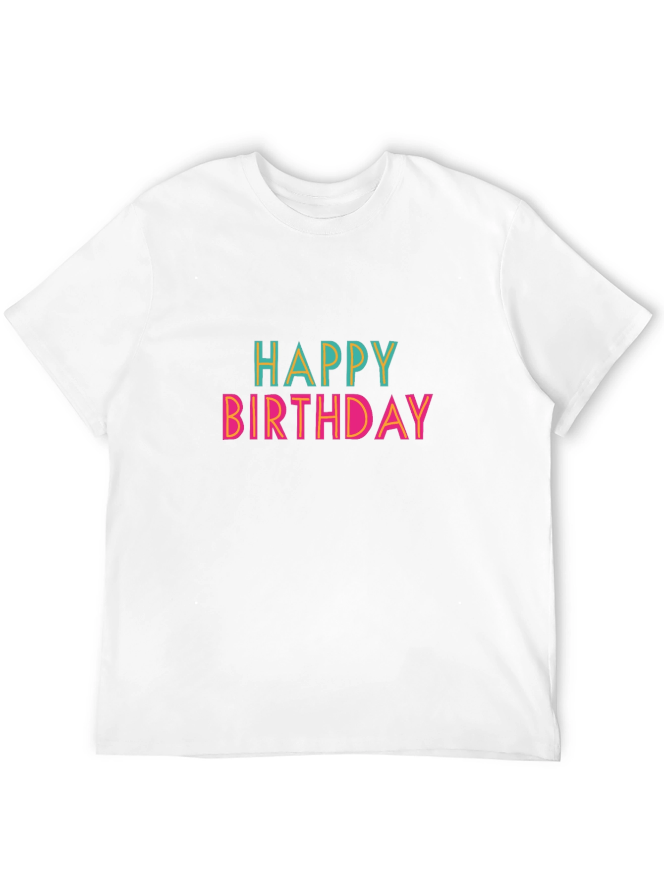 Happy Birthday Graphic T-Shirt - Black Cotton Tee