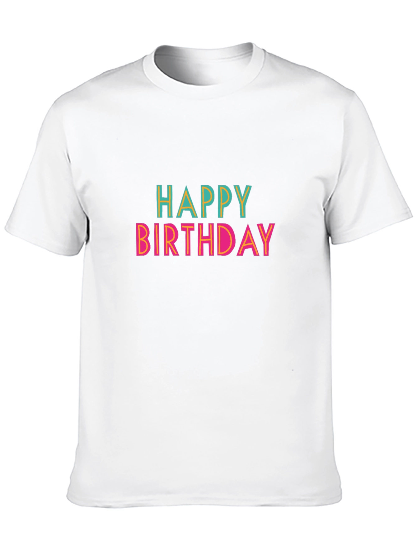 Happy Birthday Graphic T-Shirt - Black Cotton Tee