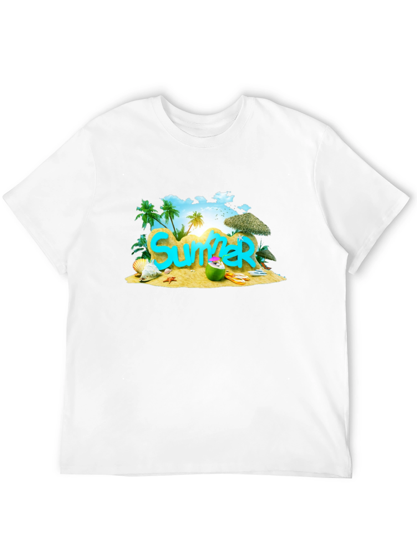 Summer Beach Graphic T-Shirt