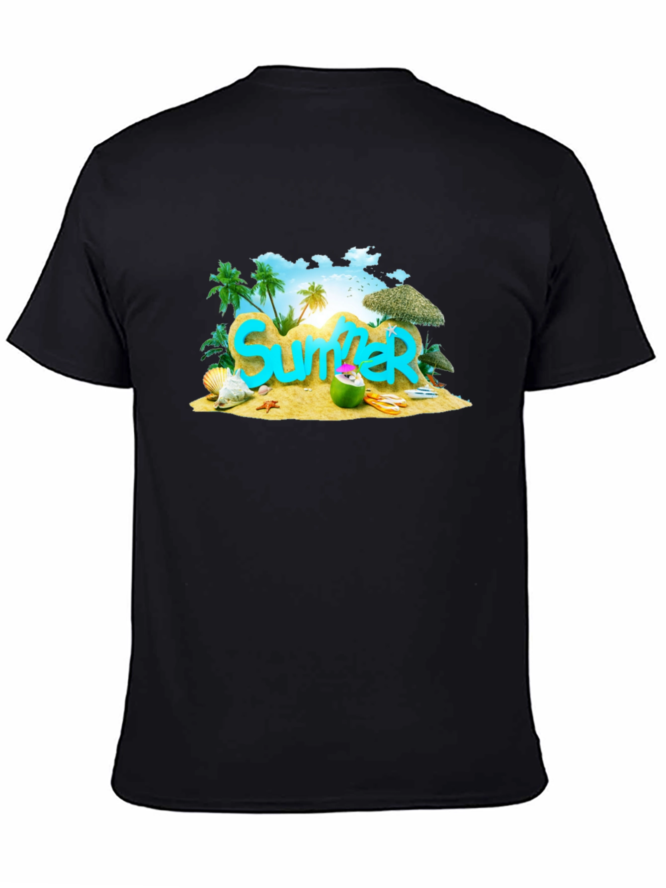 Summer Beach Graphic T-Shirt