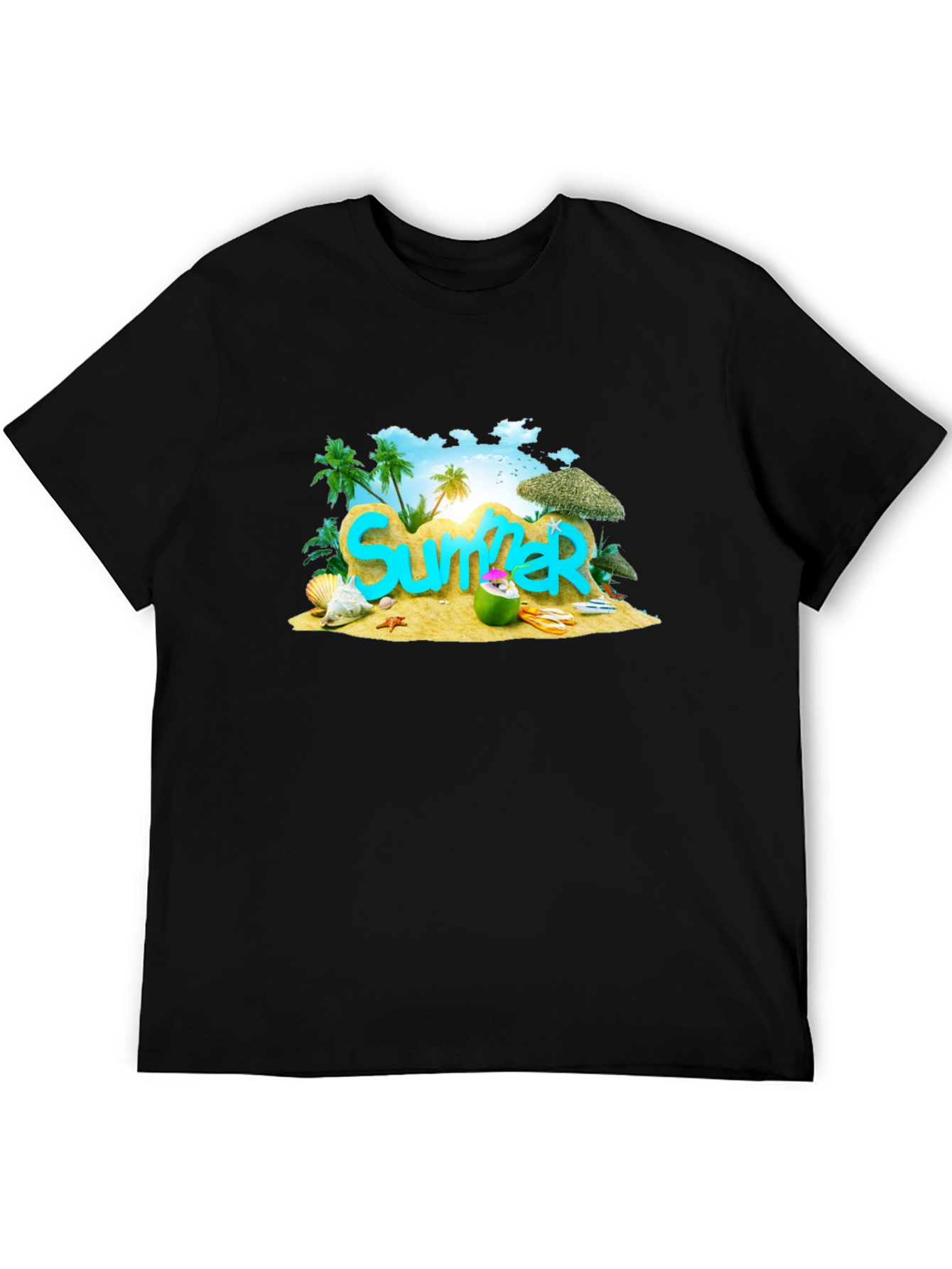 Summer Beach Graphic T-Shirt