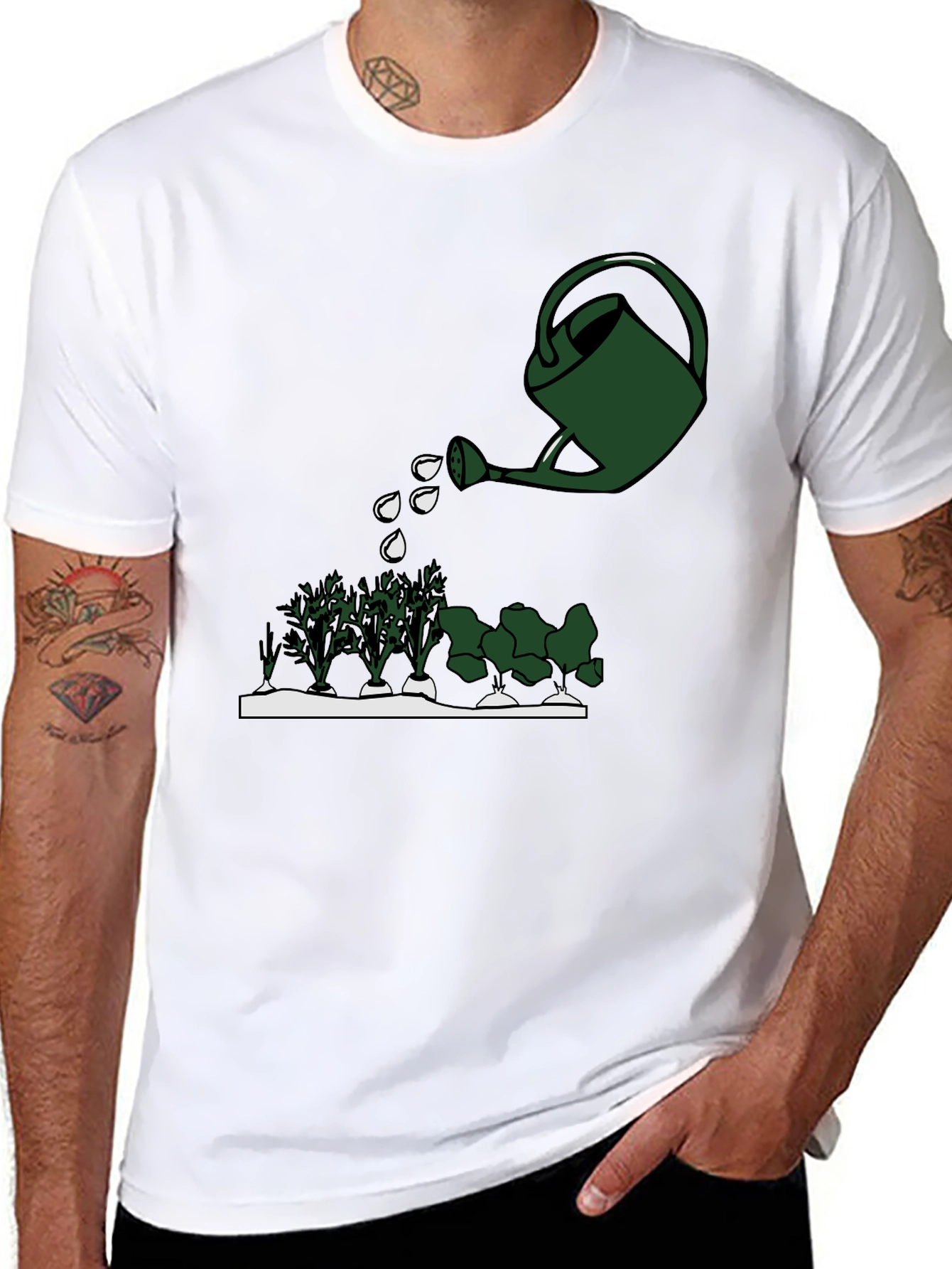 Gardening T-Shirt - Watering Can Design
