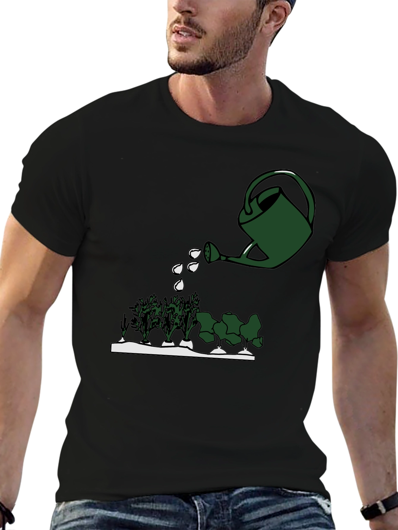 Gardening T-Shirt - Watering Can Design