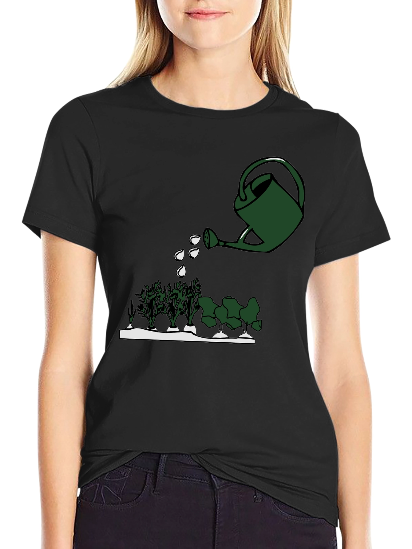 Gardening T-Shirt - Watering Can Design