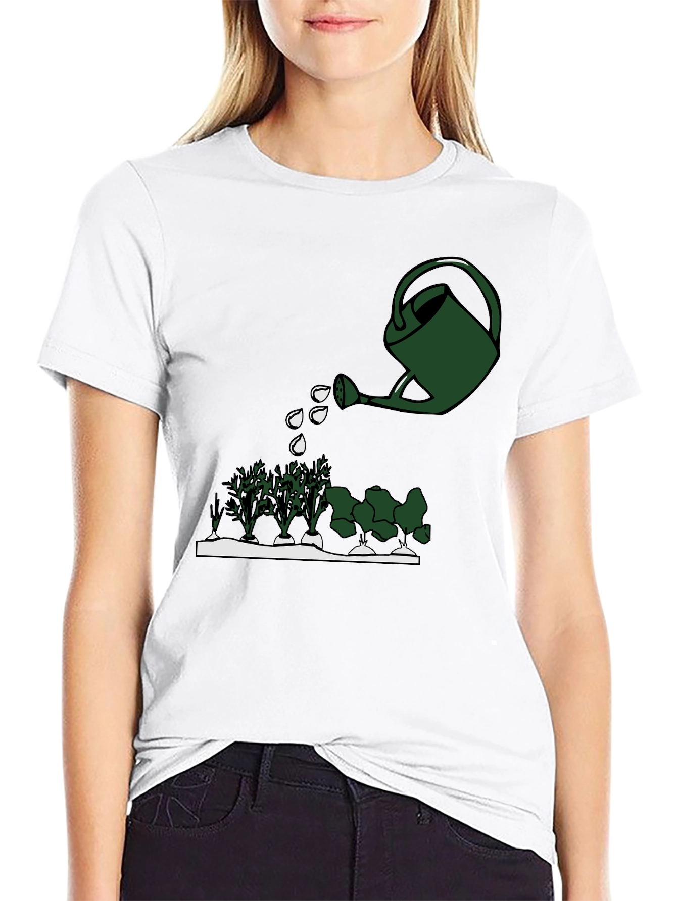 Gardening T-Shirt - Watering Can Design