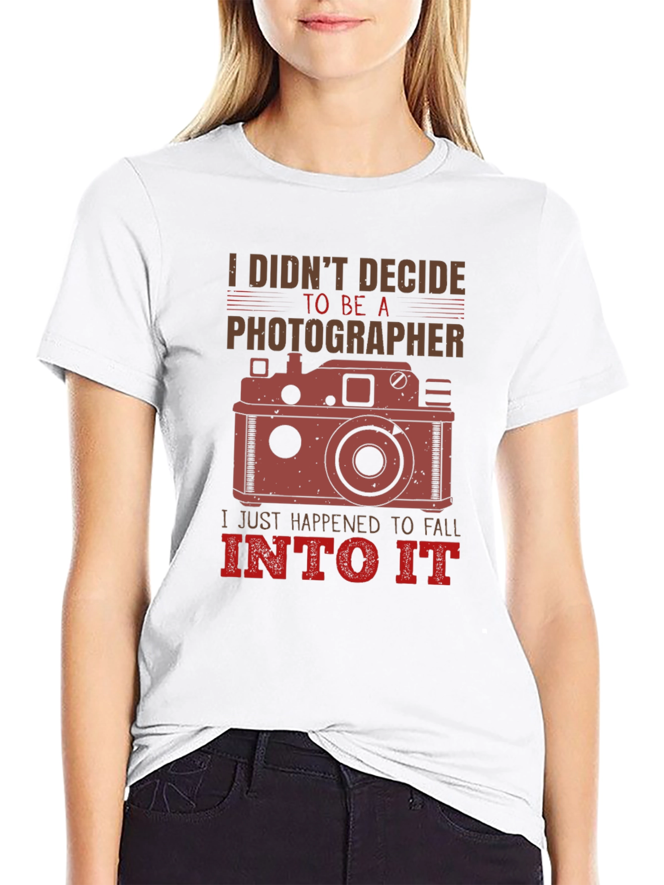 Photographers T-Shirt: I Didnt Decide To Be A Photographer