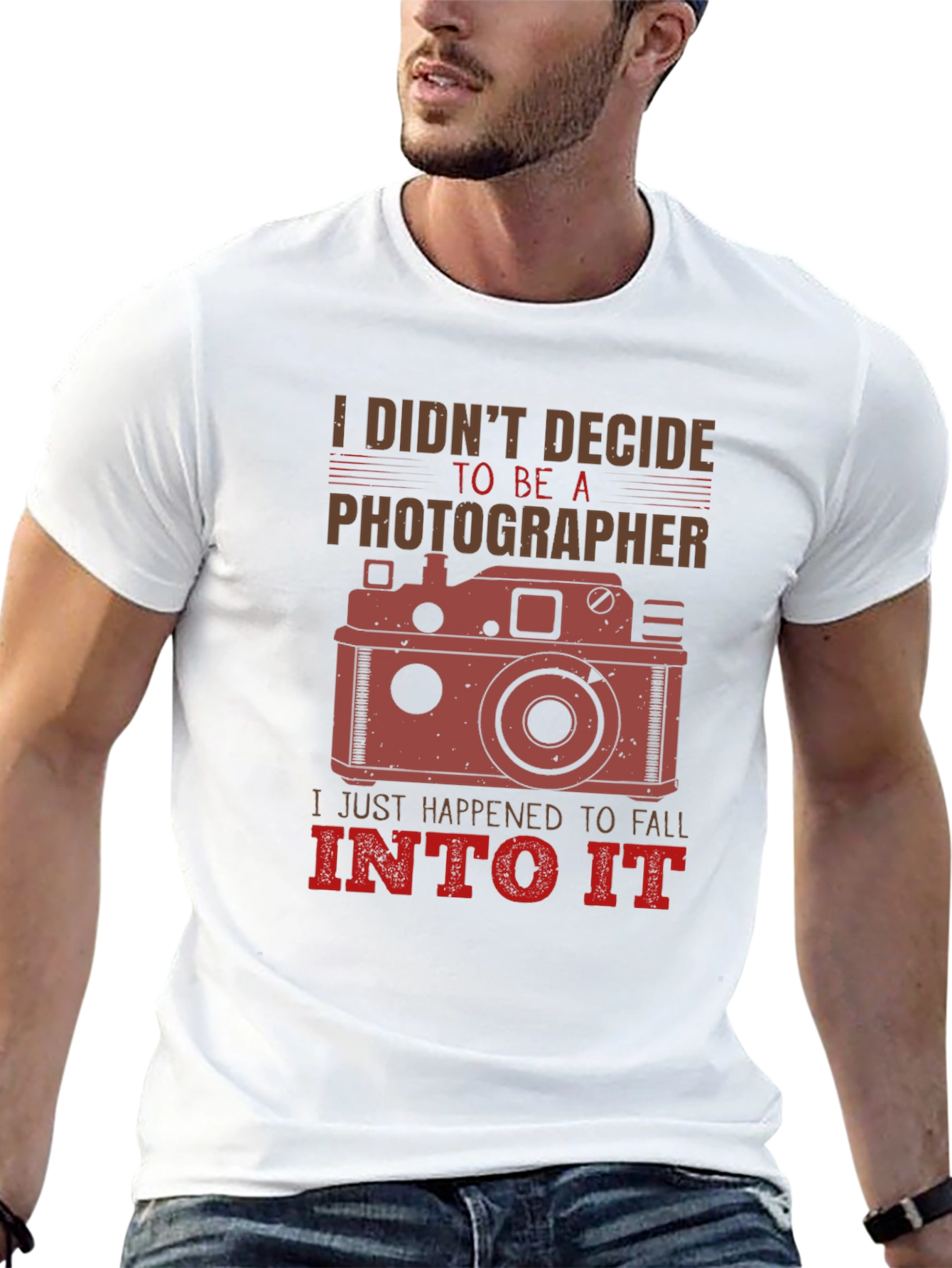 Photographers T-Shirt: I Didnt Decide To Be A Photographer