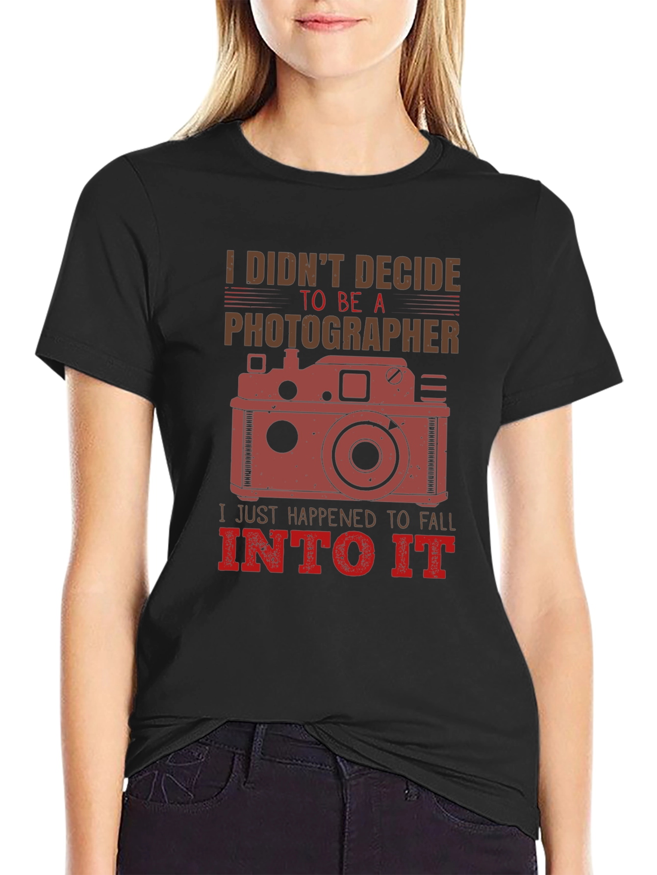 Photographers T-Shirt: I Didnt Decide To Be A Photographer