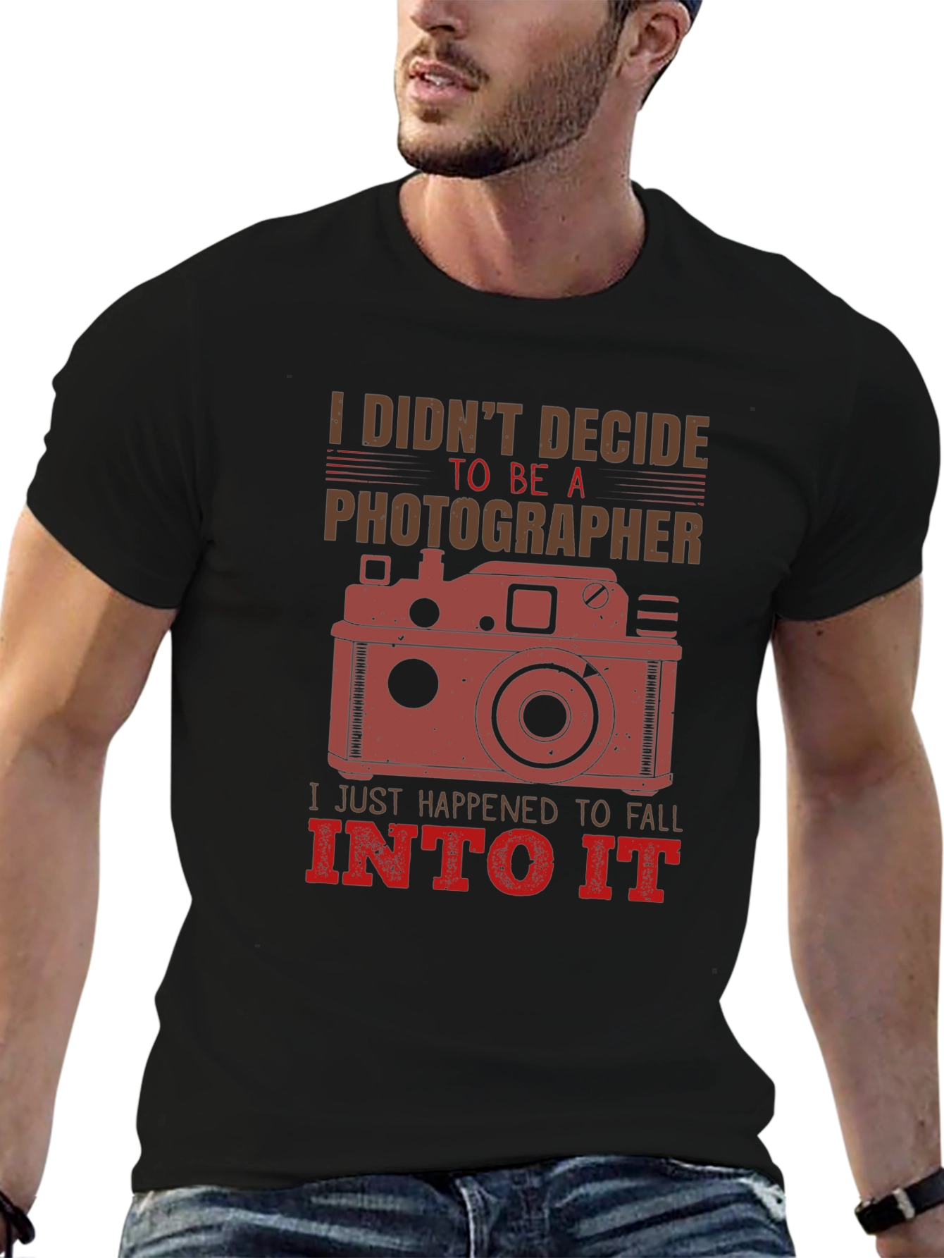 Photographers T-Shirt: I Didnt Decide To Be A Photographer