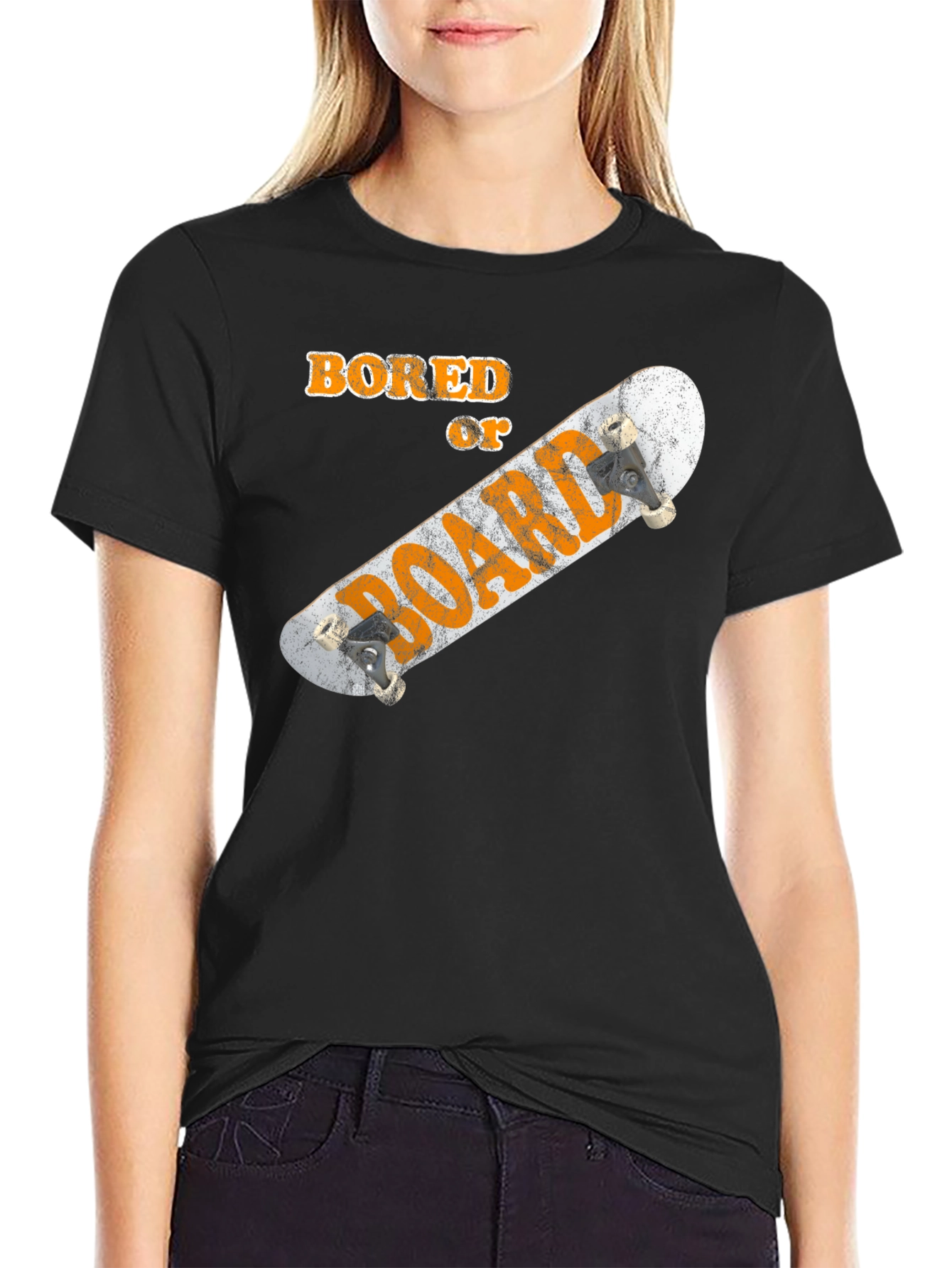 Bored of Boarding Mens Graphic T-Shirt