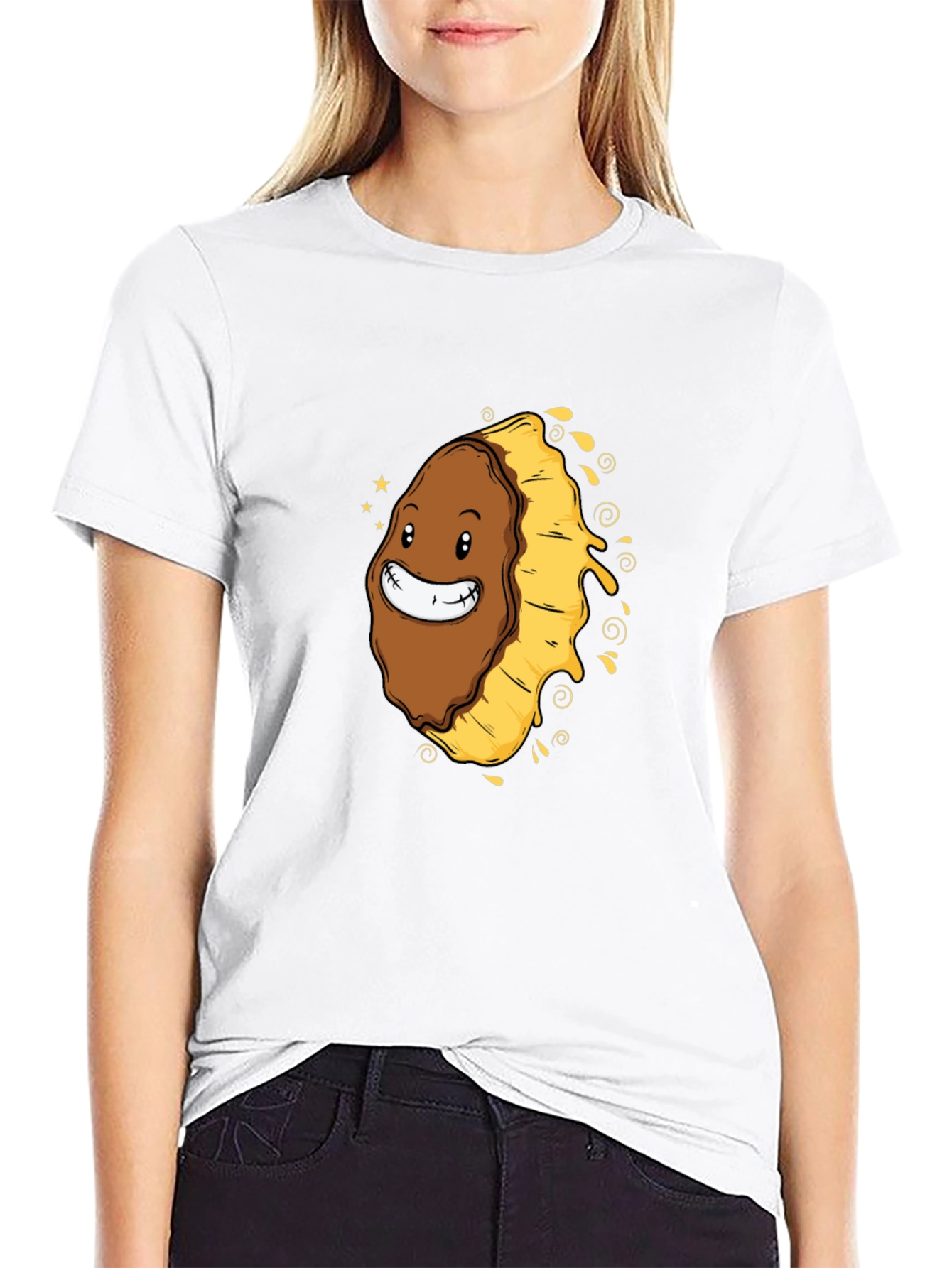Funny Smiling Potato Cartoon T-Shirt