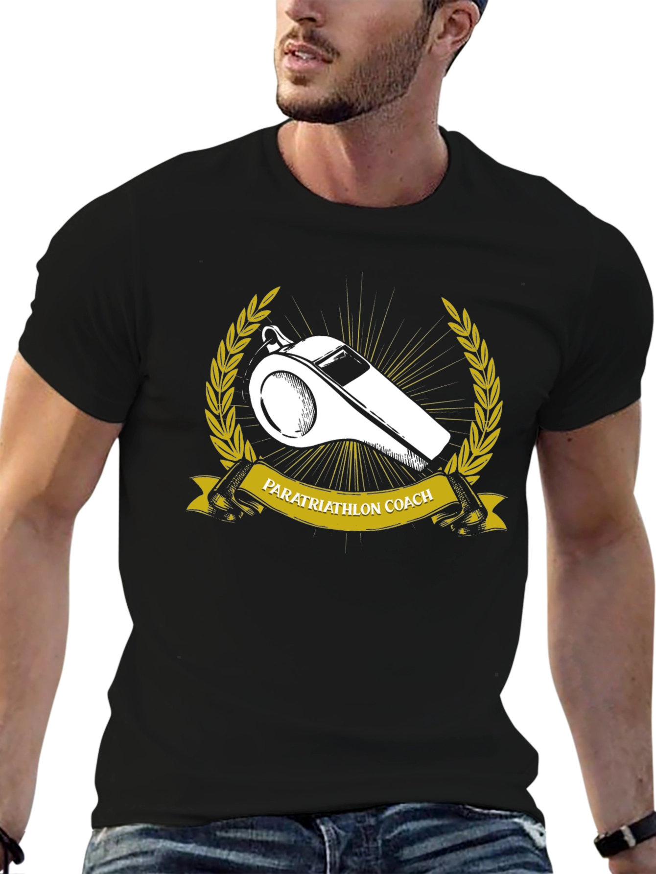 Paratriathlon Coach Whistle Graphic T-Shirt