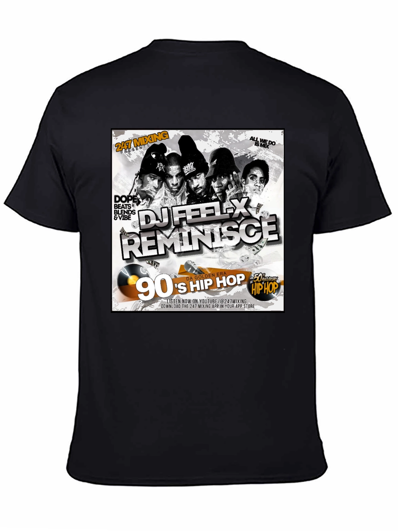 DJ Feel-X T-Shirt - 90s Hip Hop Music Tee