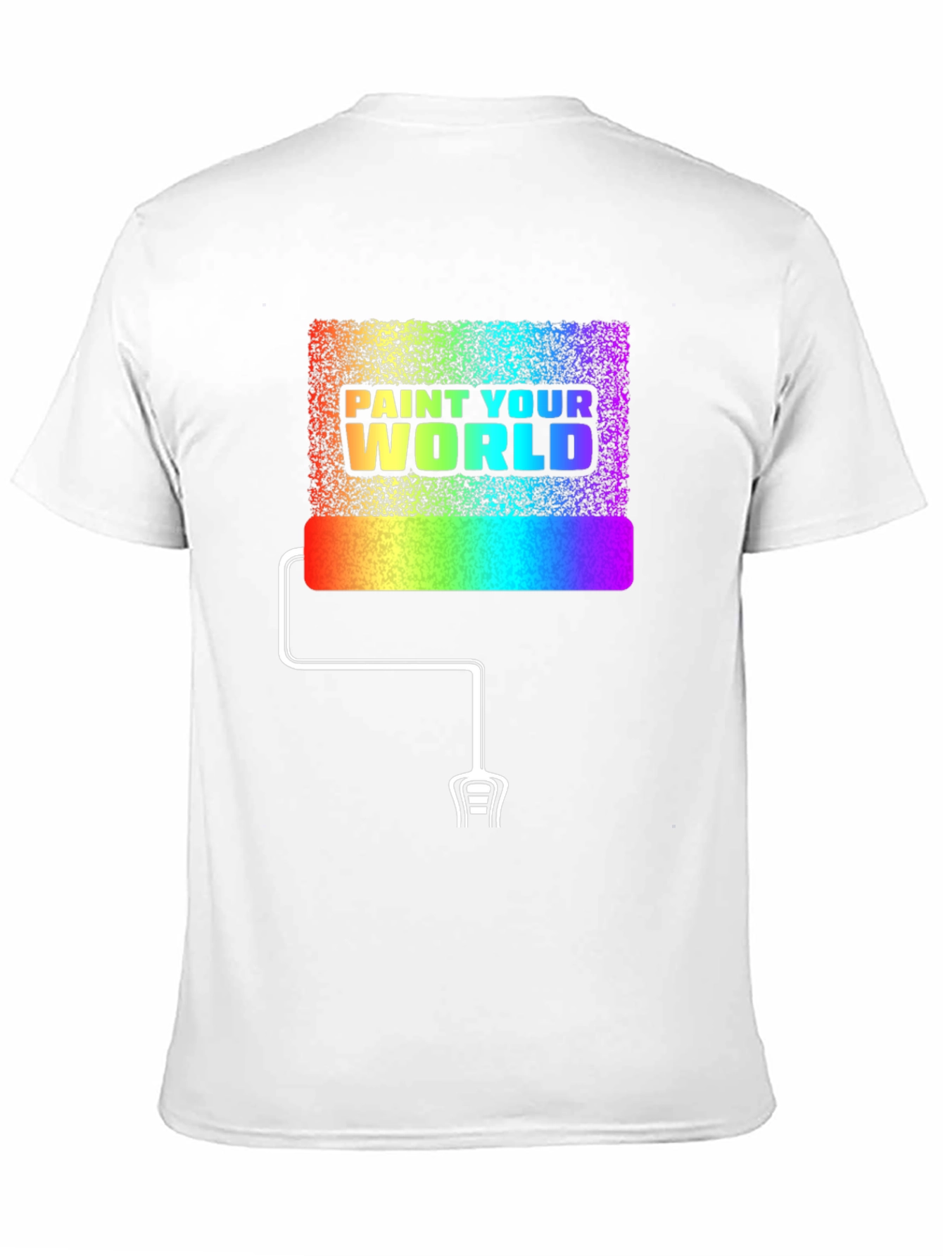 Paint Your World Rainbow Graphic T-Shirt