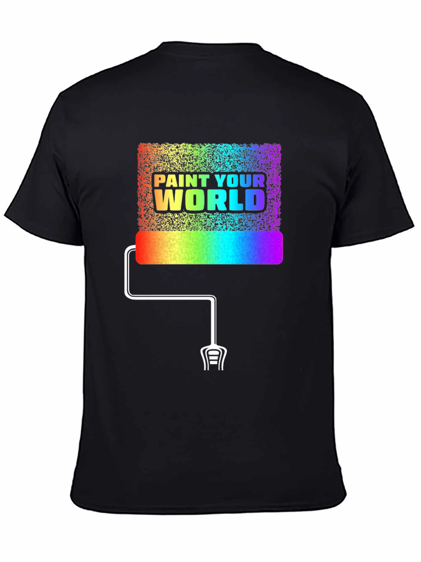 Paint Your World Rainbow Graphic T-Shirt