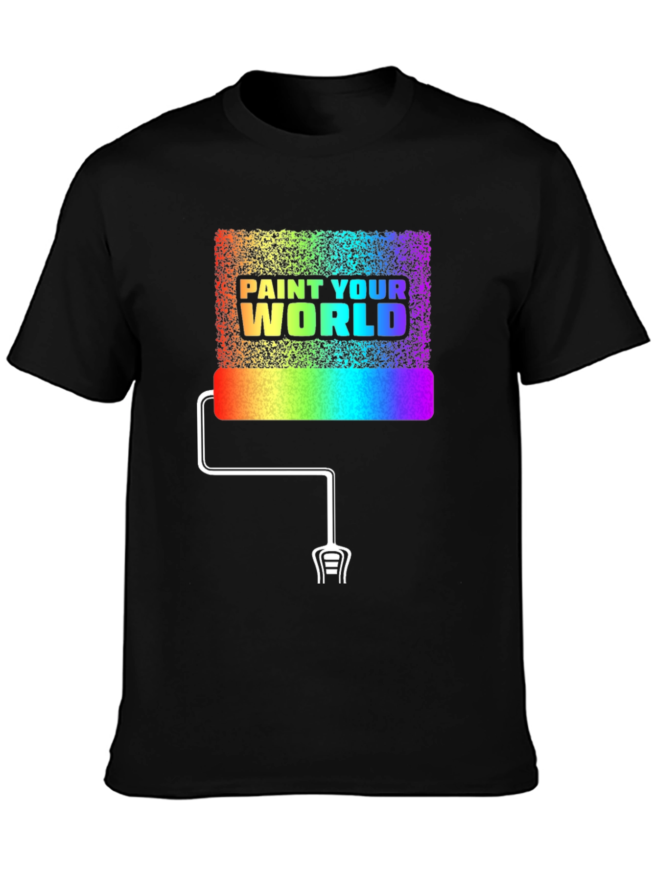 Paint Your World Rainbow Graphic T-Shirt