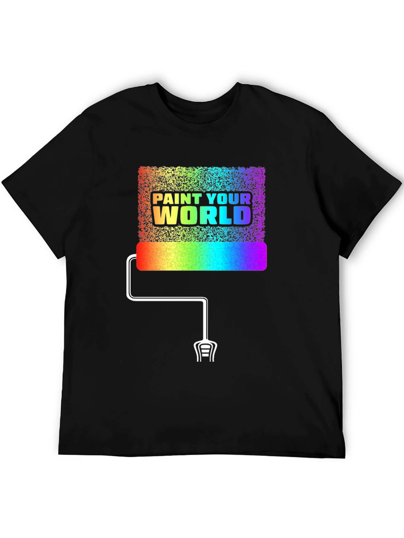 Paint Your World Rainbow Graphic T-Shirt