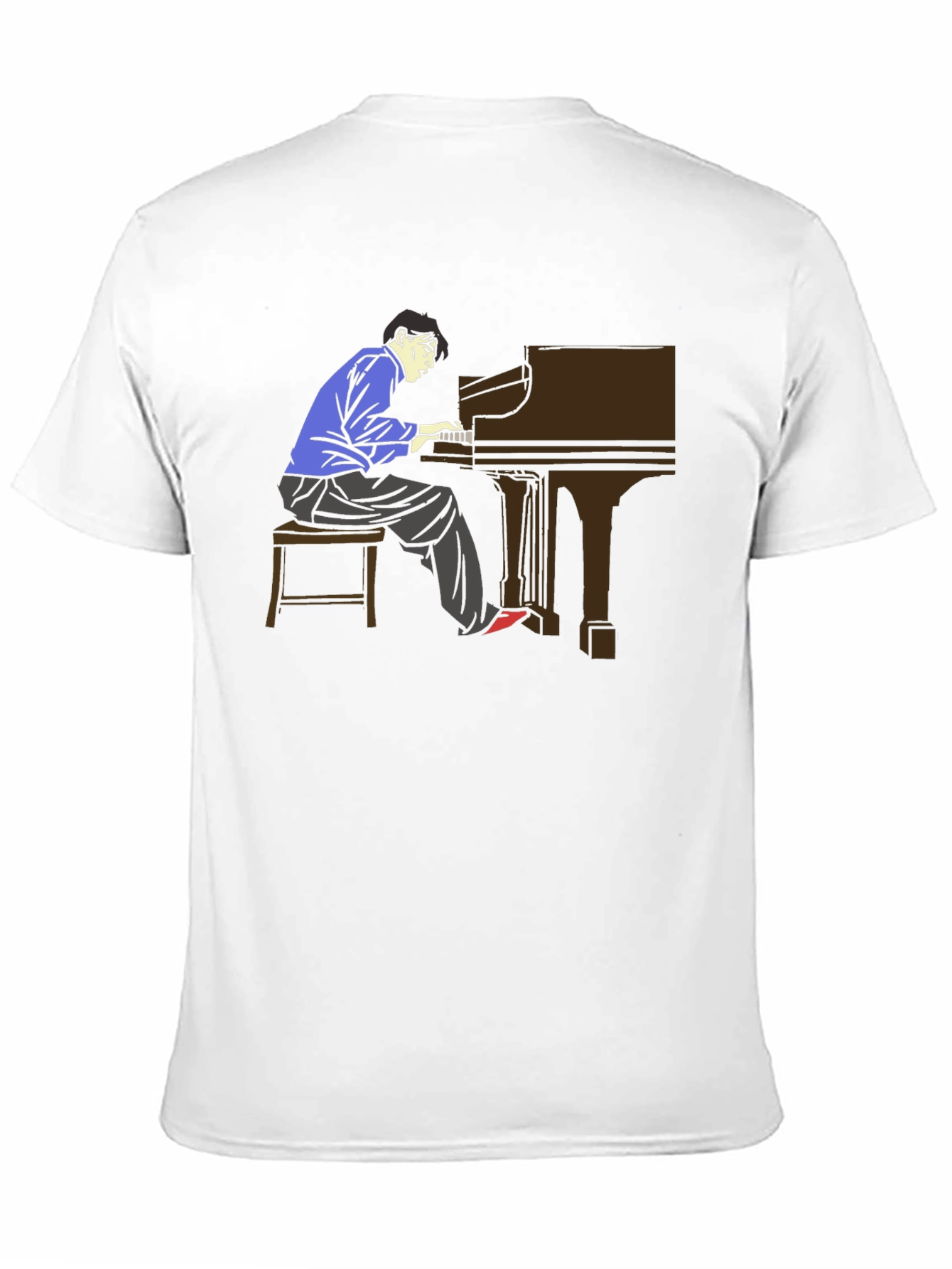 Piano Player Graphic Tee - Musician T-Shirt