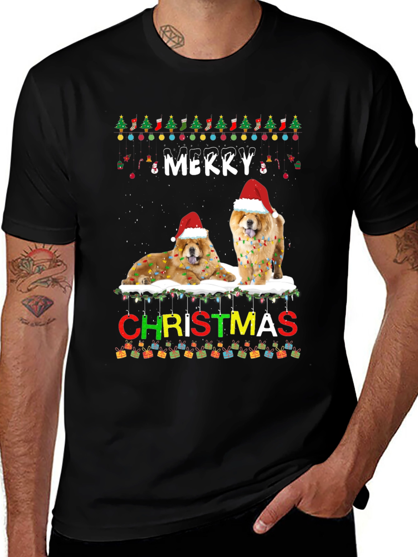 Merry Christmas Dog Lover T-Shirt