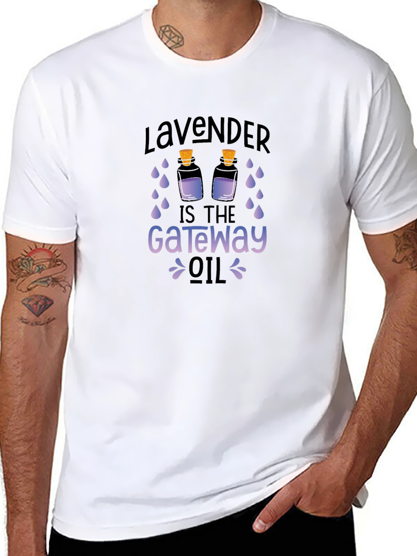 Lavender Gateway Oil Graphic Tee