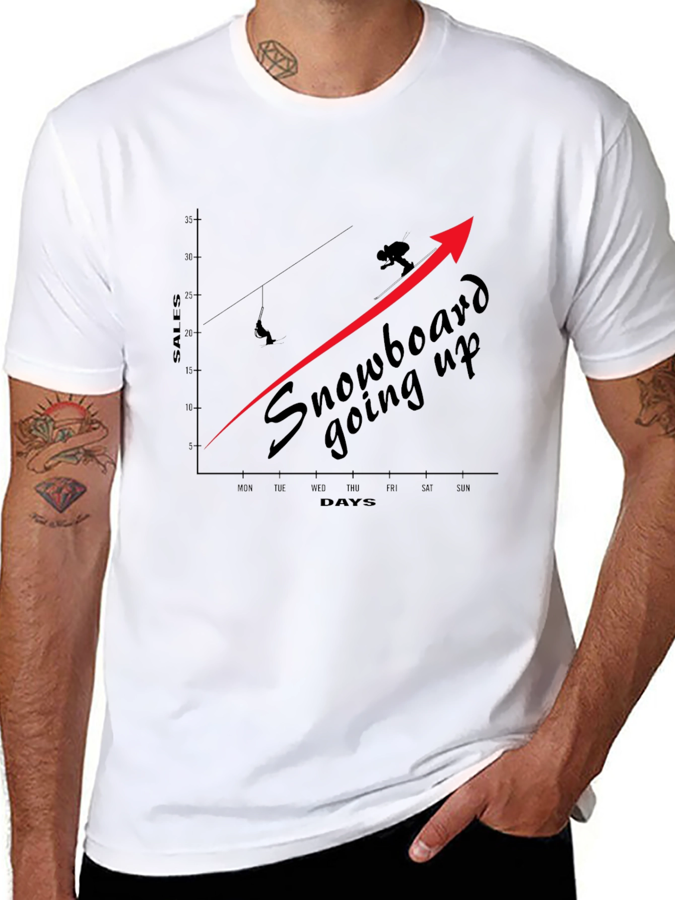 Snowboard Sales Growth Tee