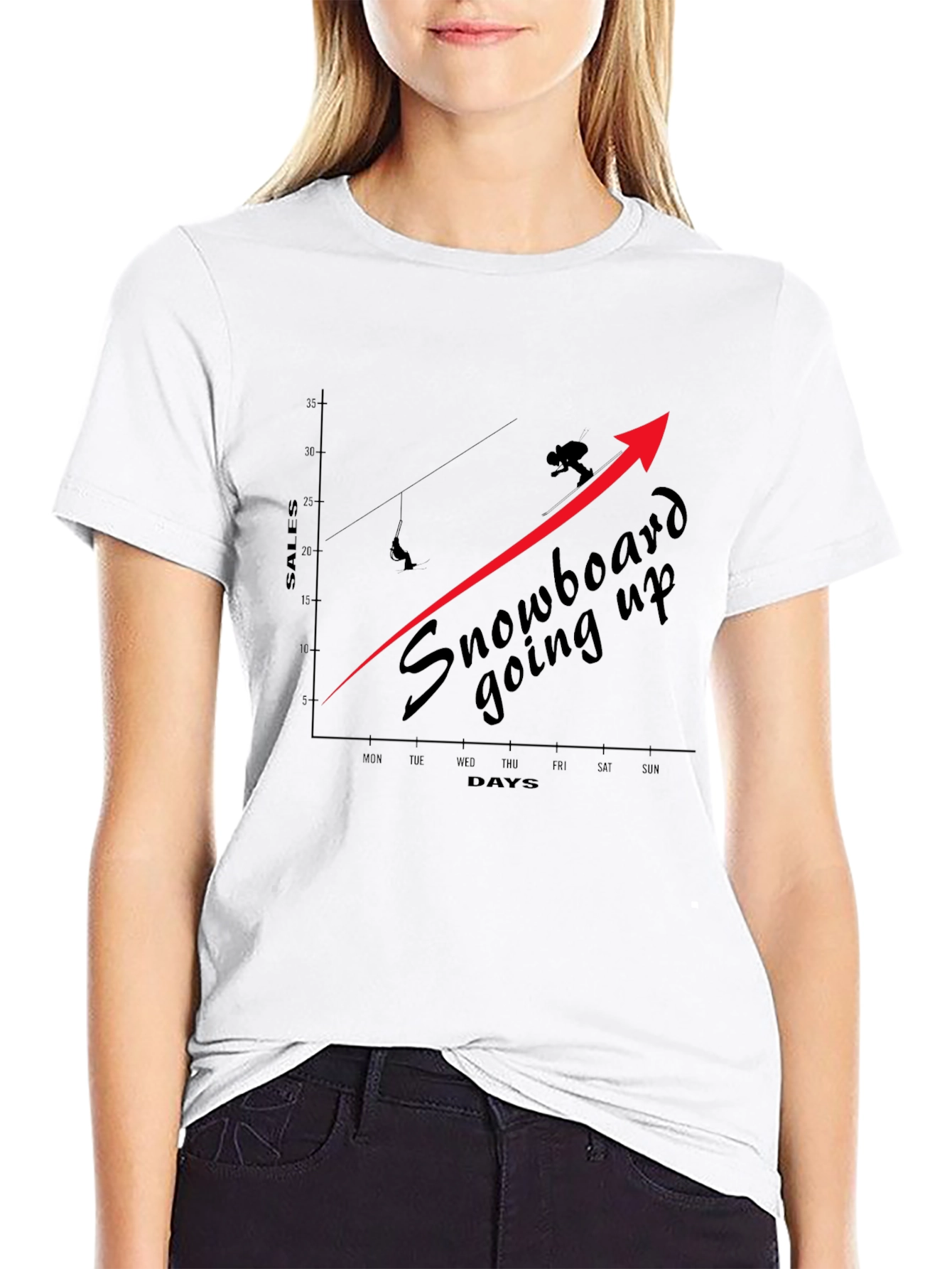 Snowboard Sales Growth Tee