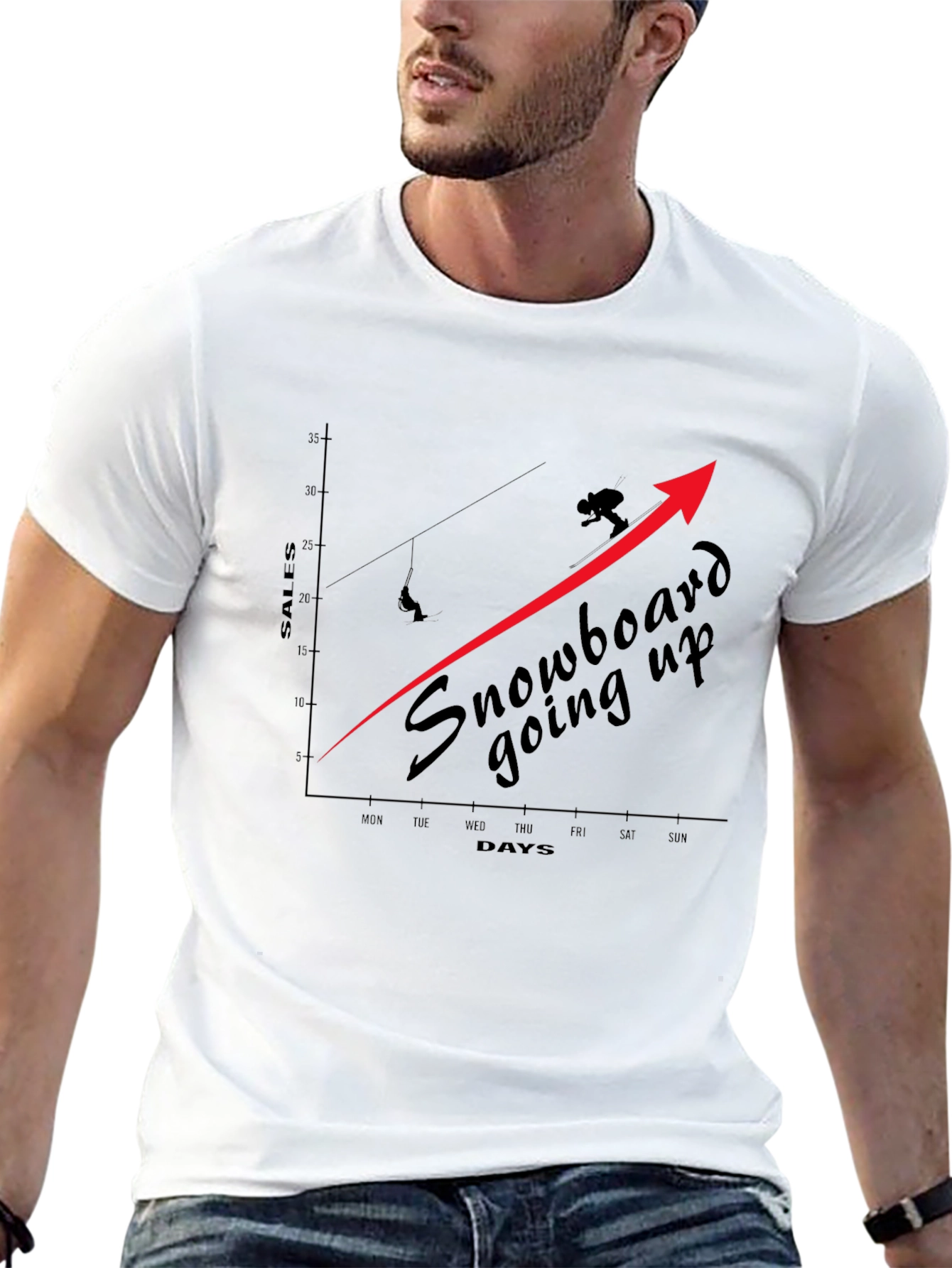 Snowboard Sales Growth Tee