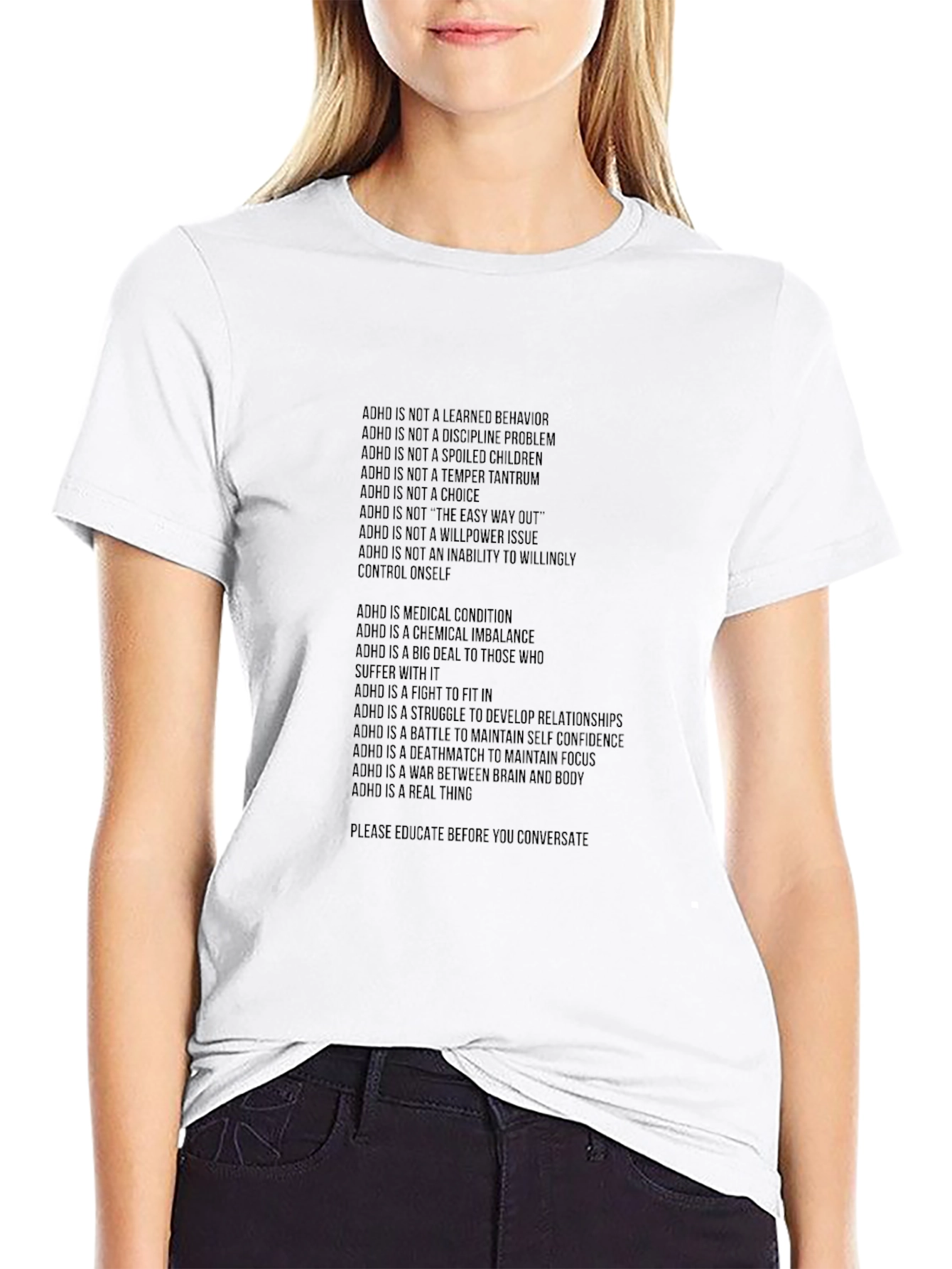 ADHD Awareness Graphic Tee - Black Unisex