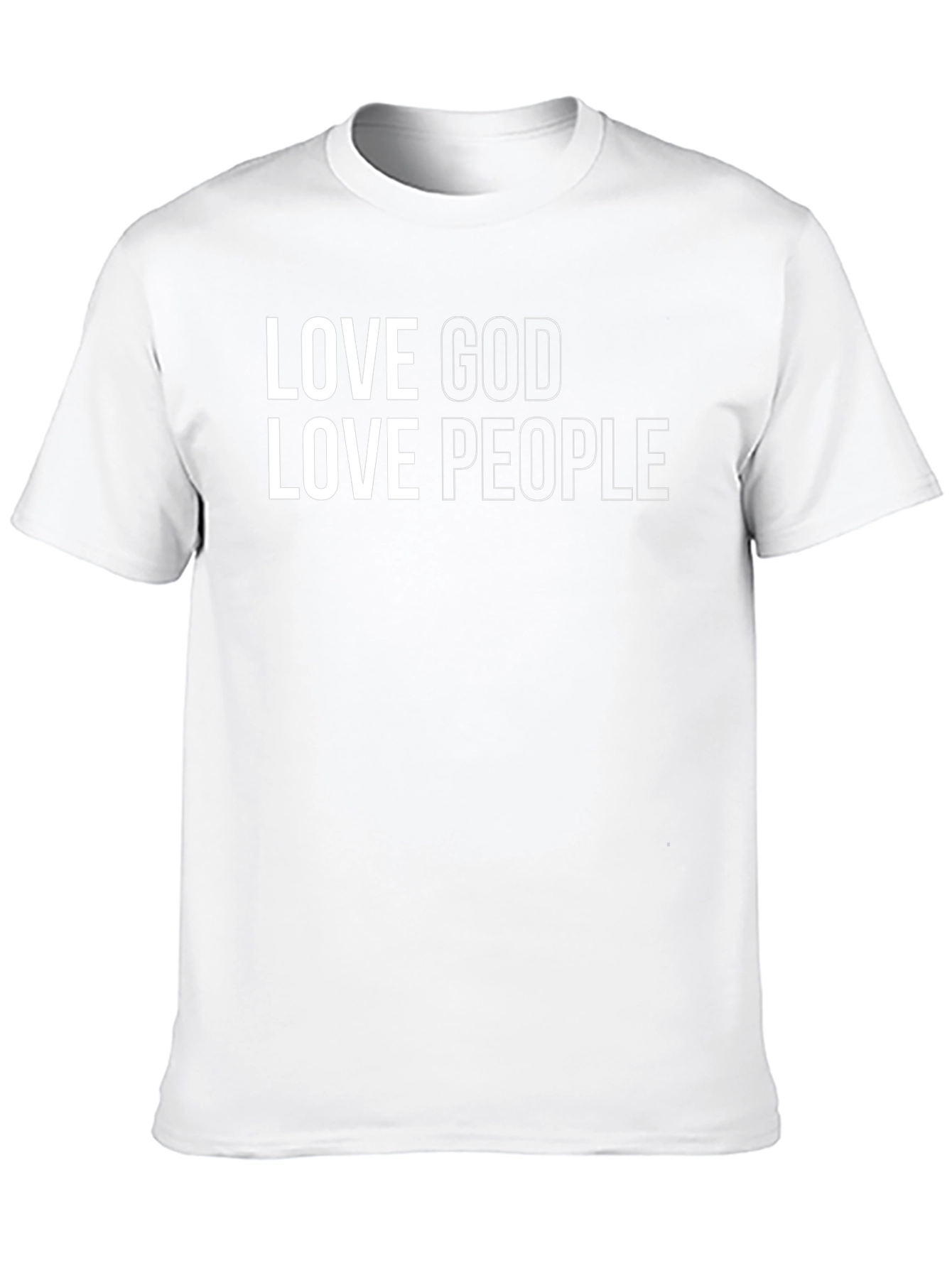 Love God Love People Graphic Tee - Black