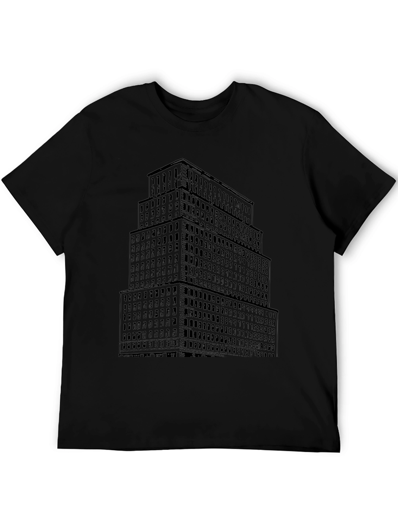 Cityscape Tee - Black Graphic T-Shirt
