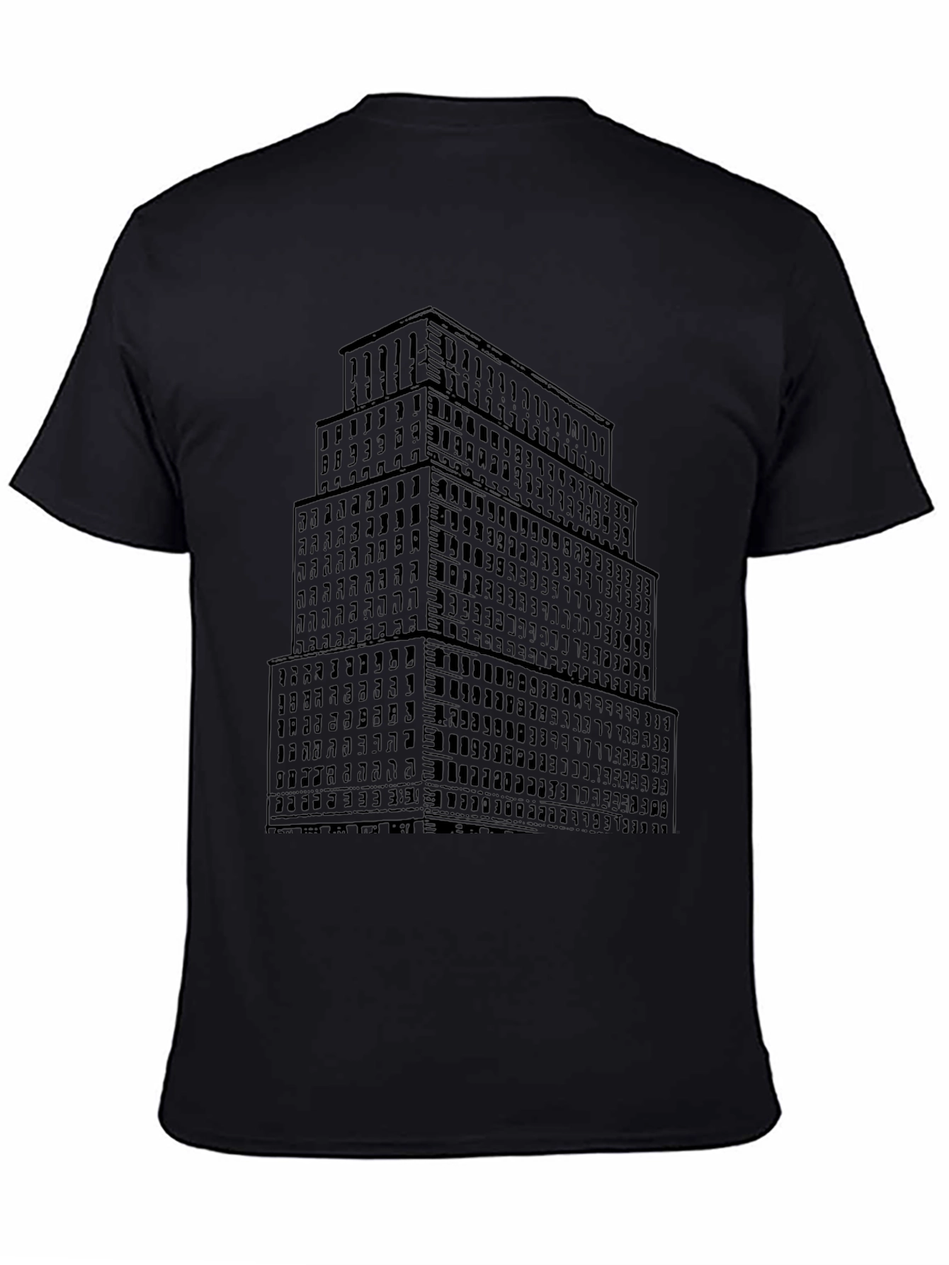 Cityscape Tee - Black Graphic T-Shirt