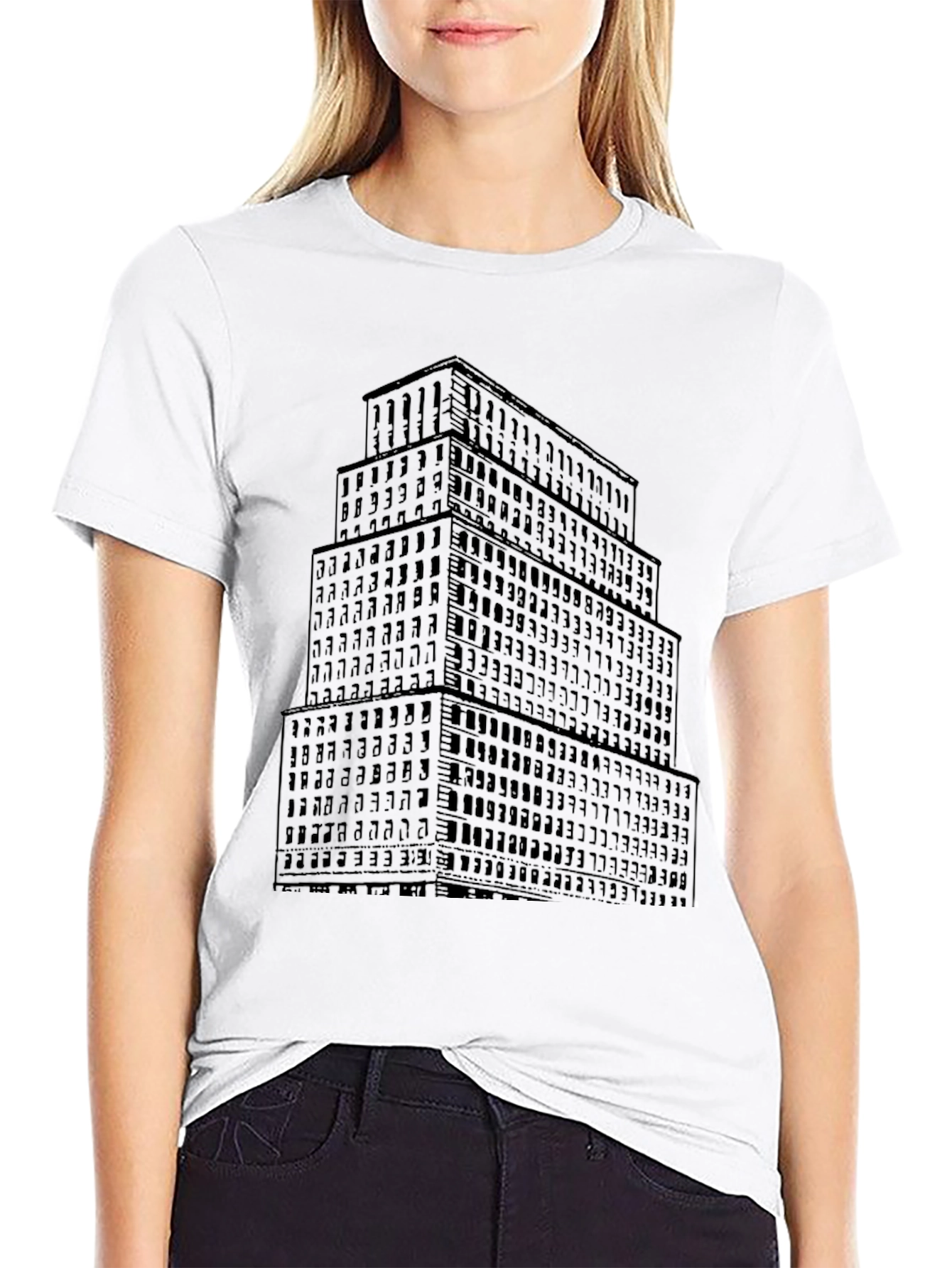 Cityscape Tee - Black Graphic T-Shirt
