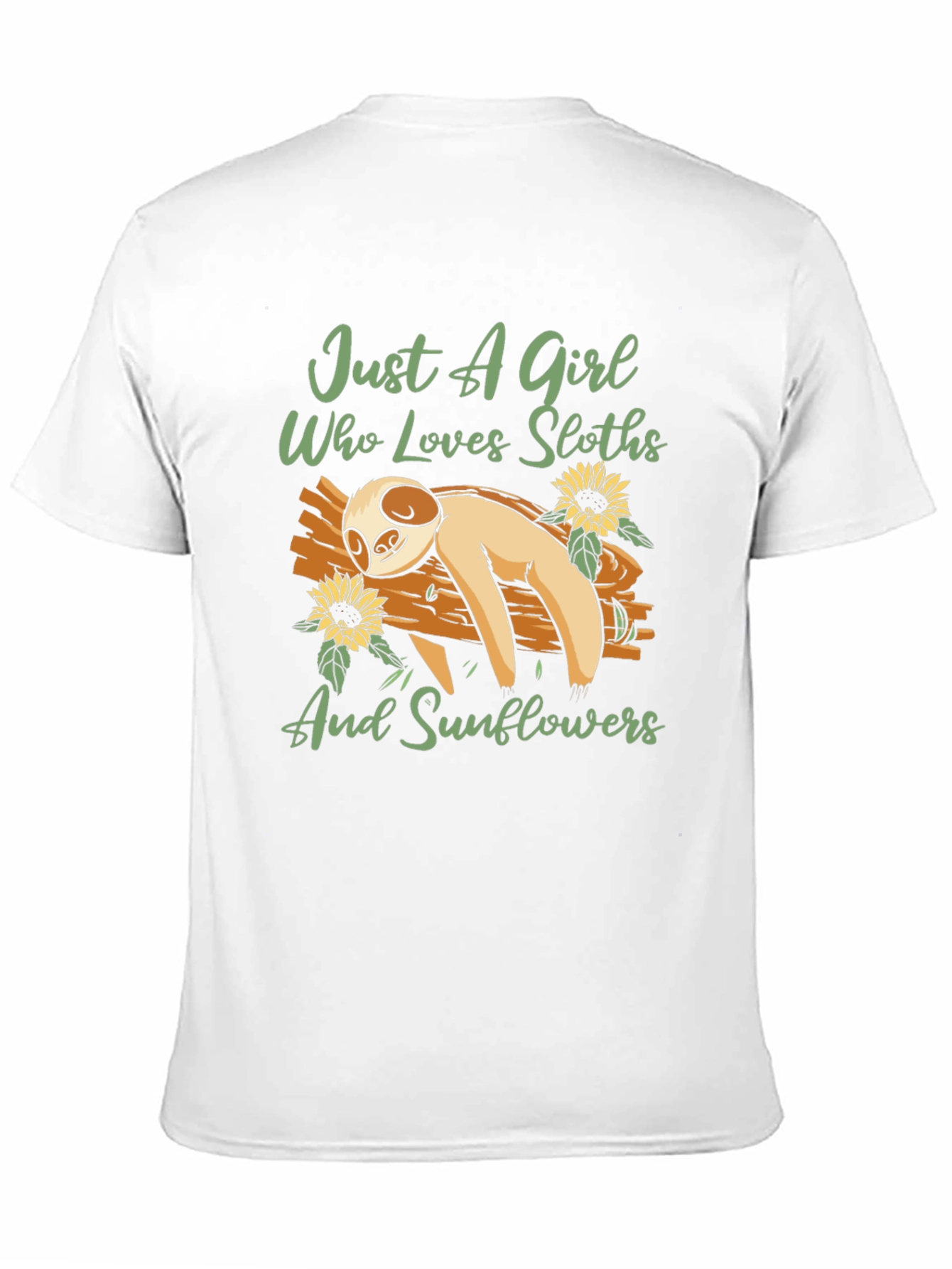 Sloth & Sunflower Graphic T-Shirt